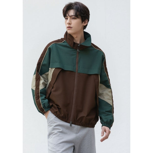 At Marvelous Jacket Outer Zip-Up Windbreaker Men's Street Casual Light