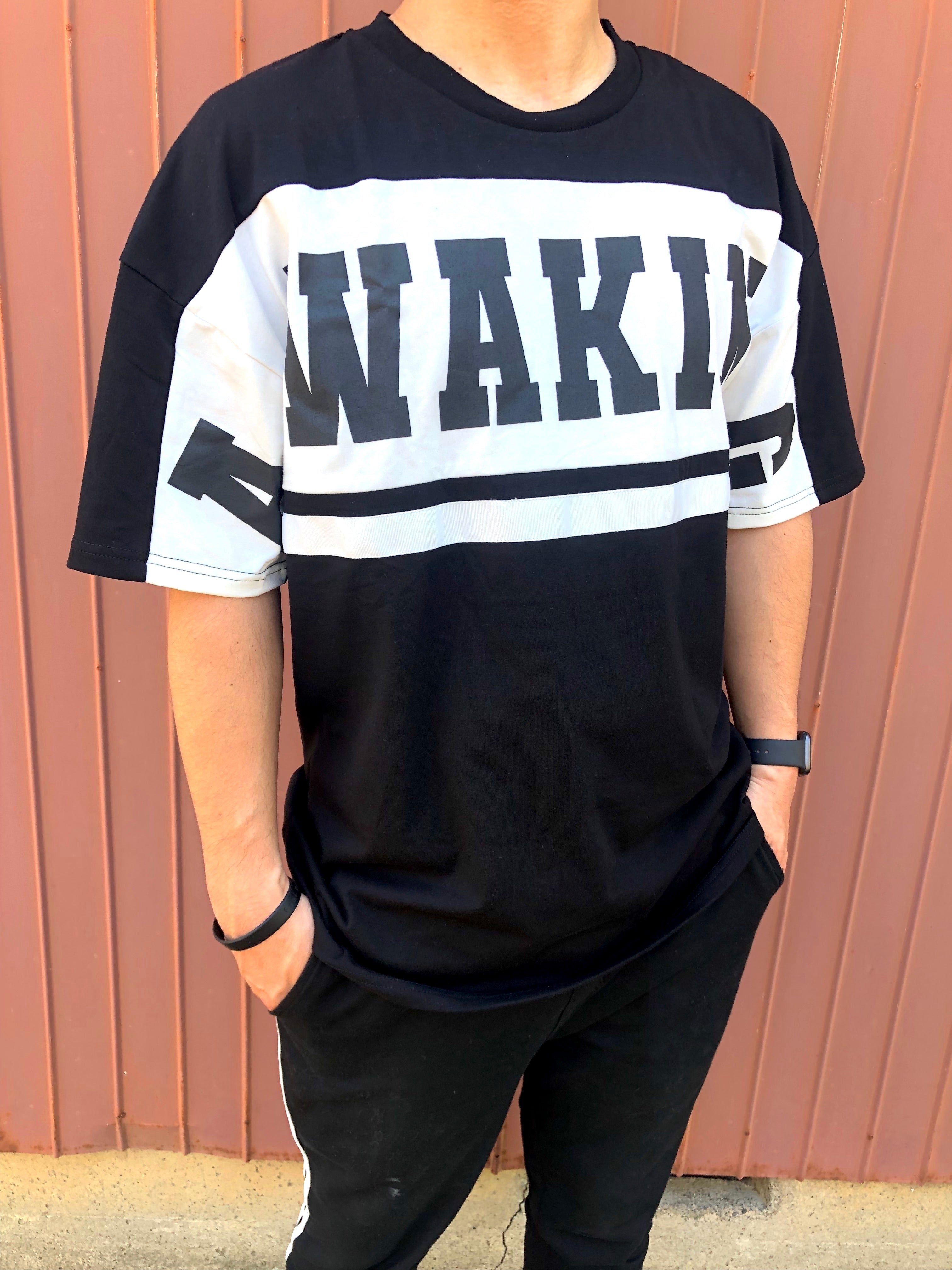 At Marvelous Men's Short Sleeve Logo Street Big Tee Tops