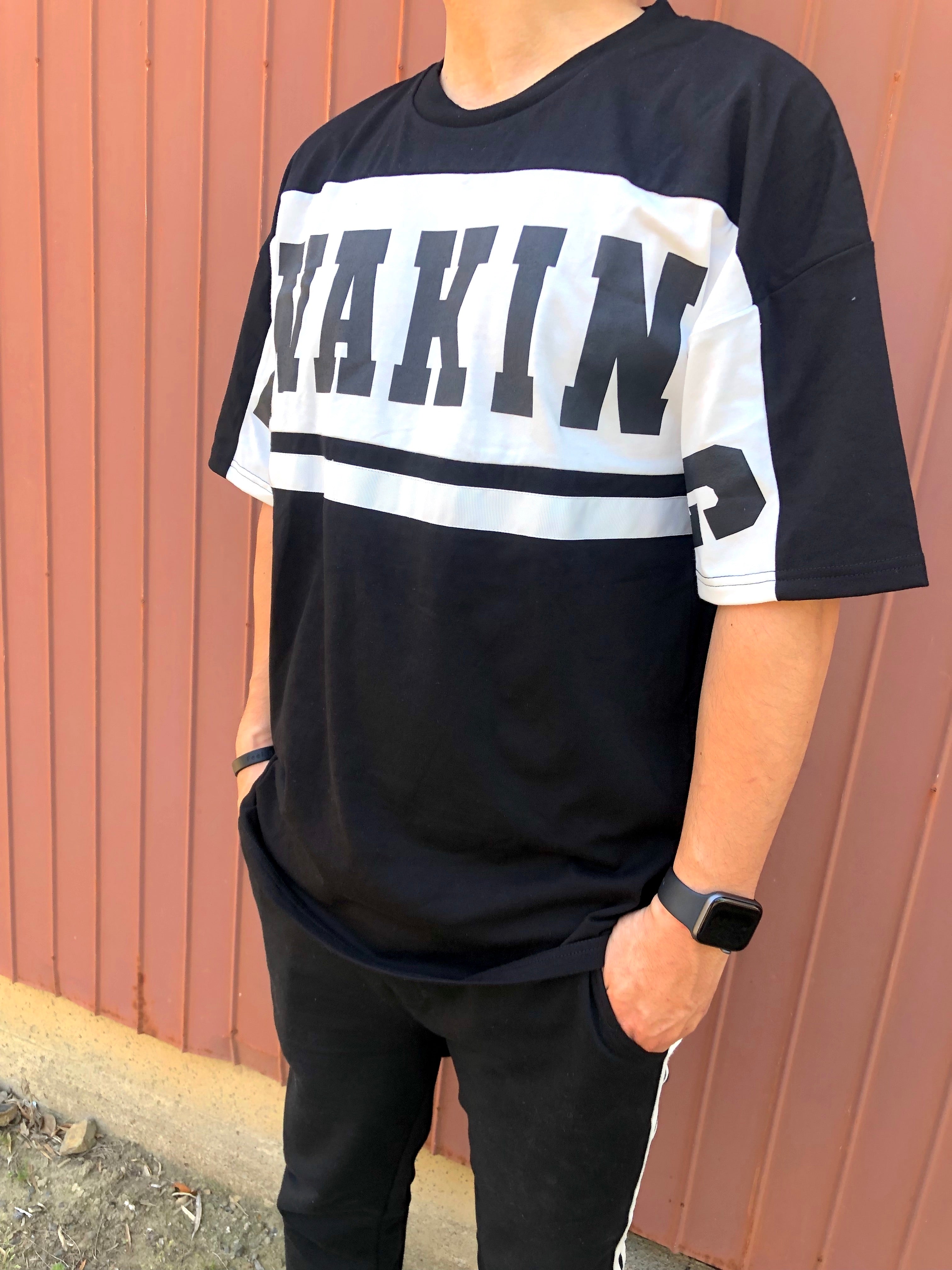 At Marvelous Men's Short Sleeve Logo Street Big Tee Tops