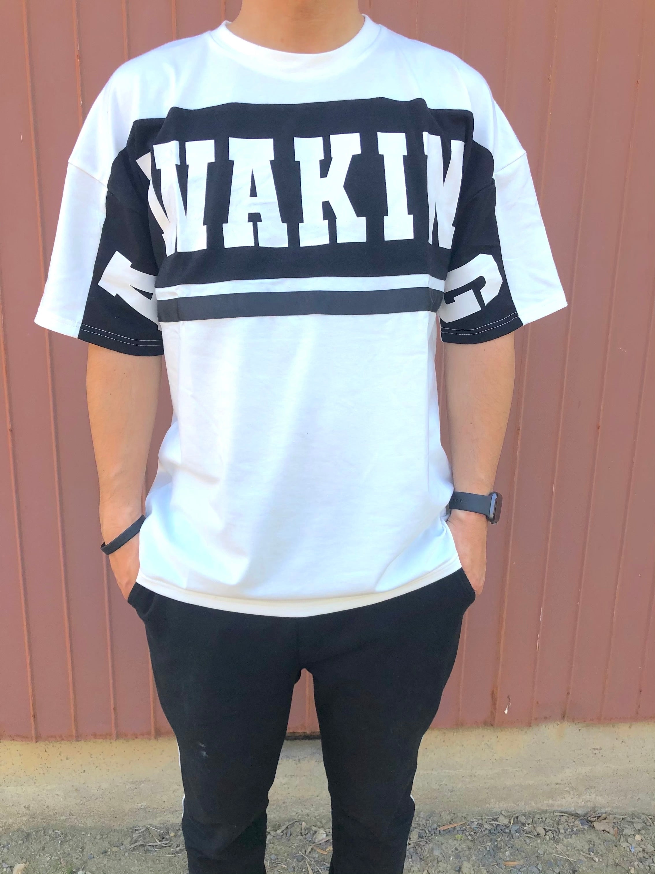 At Marvelous Men's Short Sleeve Logo Street Big Tee Tops