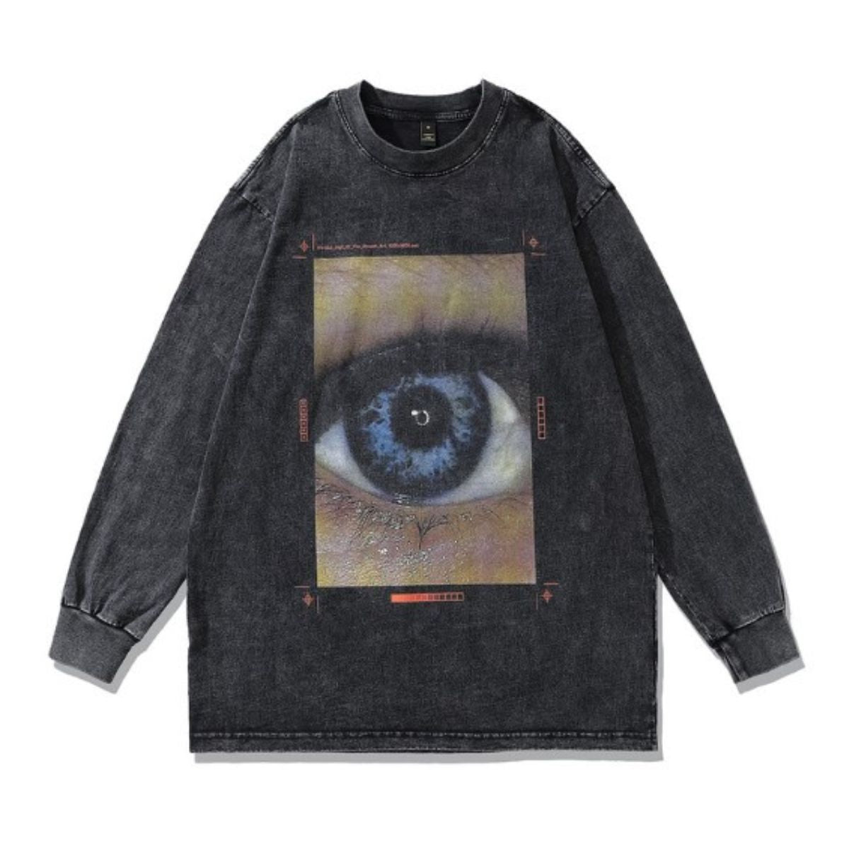 At Marvelous T-shirt, long sleeves, unisex, men's, unisex, punk rock, dance, hip hop, street, punkish, unevenly dyed, washed, dyed
