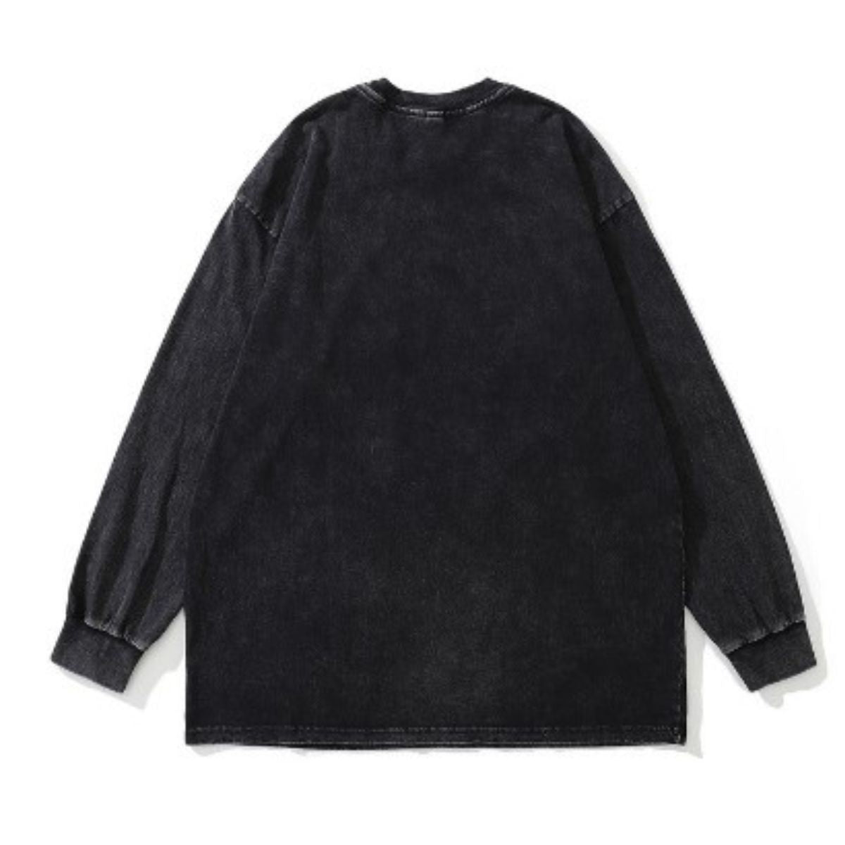 At Marvelous T-shirt, long sleeves, unisex, men's, unisex, punk rock, dance, hip hop, street, punkish, unevenly dyed, washed, dyed
