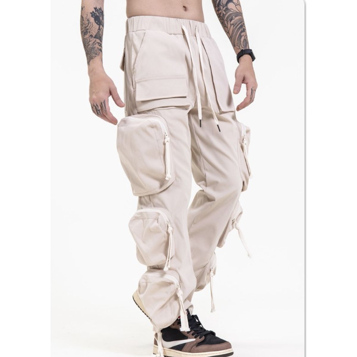 At Marvelous Pants, Long Pants, Pockets, Wide, Loose, Relaxed, Tapered, Cargo Pants, Street, B-boy, Dance, Hip Hop, Work Pants, Joggers