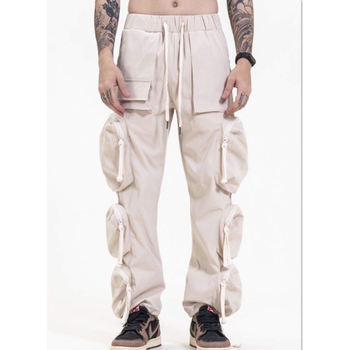 At Marvelous Pants, Long Pants, Pockets, Wide, Loose, Relaxed, Tapered, Cargo Pants, Street, B-boy, Dance, Hip Hop, Work Pants, Joggers