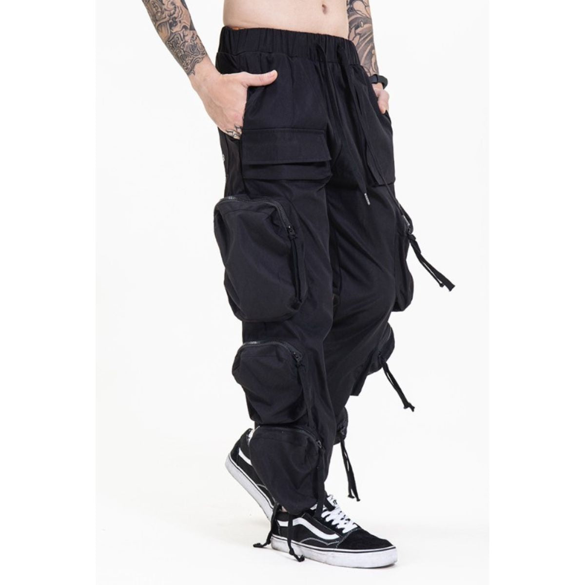 At Marvelous Pants, Long Pants, Pockets, Wide, Loose, Relaxed, Tapered, Cargo Pants, Street, B-boy, Dance, Hip Hop, Work Pants, Joggers