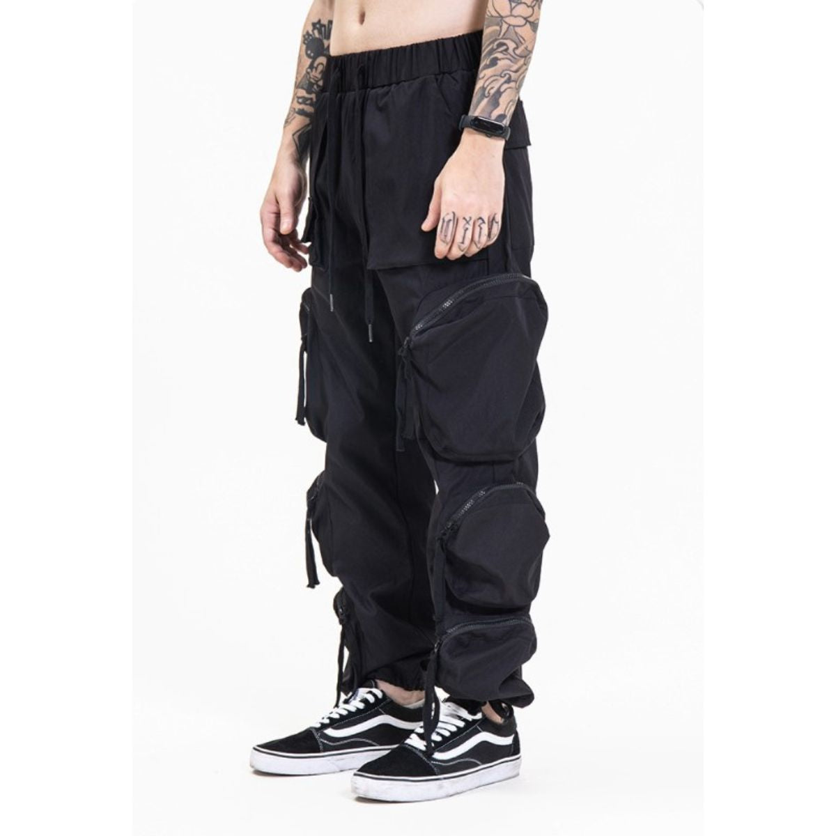At Marvelous Pants, Long Pants, Pockets, Wide, Loose, Relaxed, Tapered, Cargo Pants, Street, B-boy, Dance, Hip Hop, Work Pants, Joggers