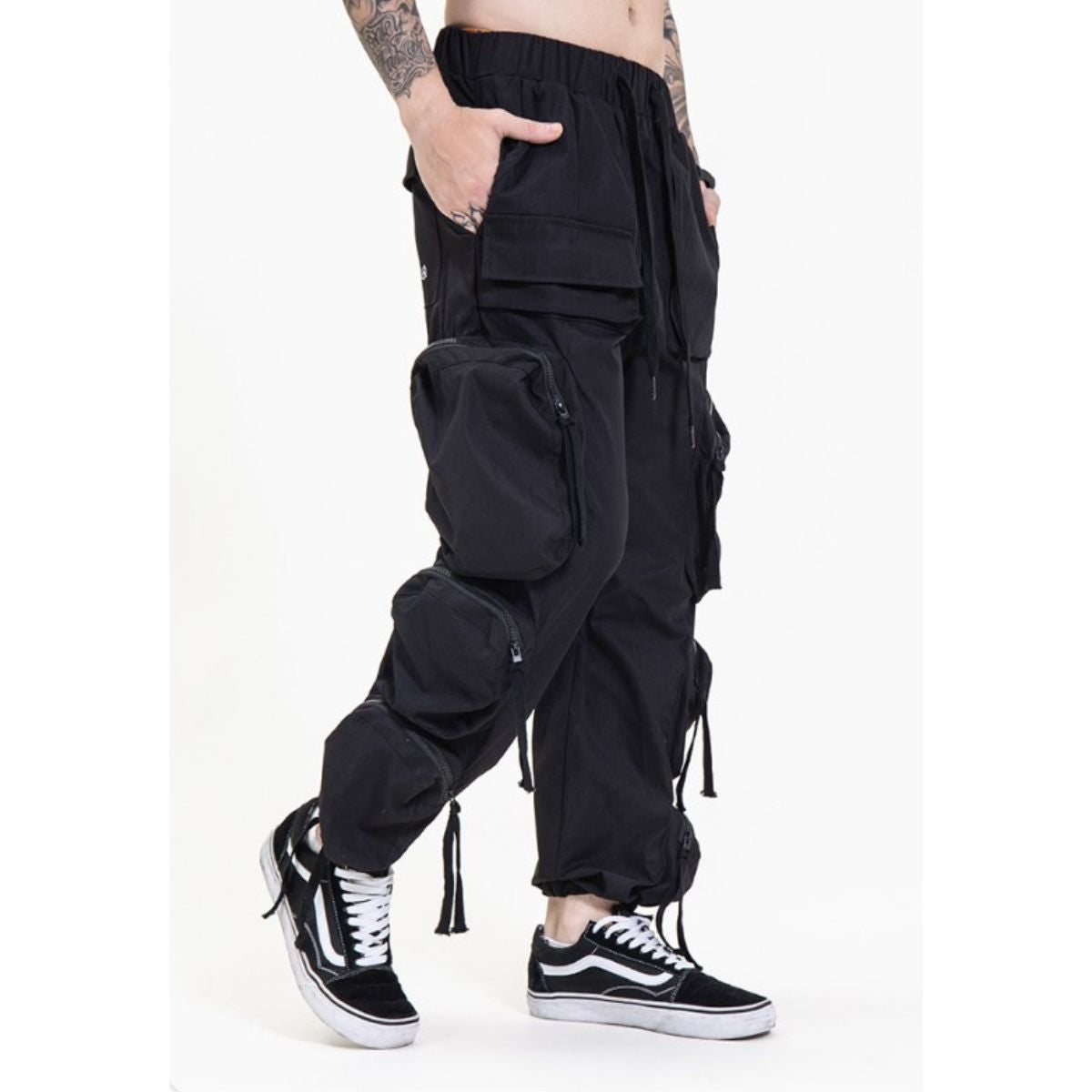 At Marvelous Pants, Long Pants, Pockets, Wide, Loose, Relaxed, Tapered, Cargo Pants, Street, B-boy, Dance, Hip Hop, Work Pants, Joggers