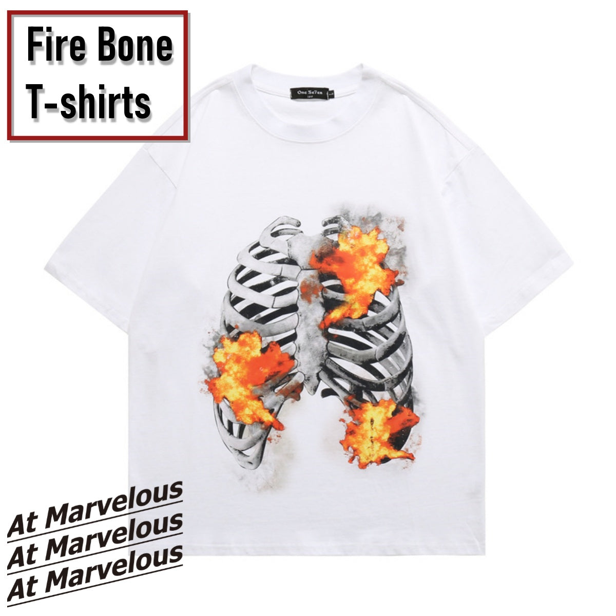 在Marvelous，在奇妙的印刷T襯衫街街時裝男士短袖t襯衫kasual big thor -size尺寸印刷夏季夏季夏天