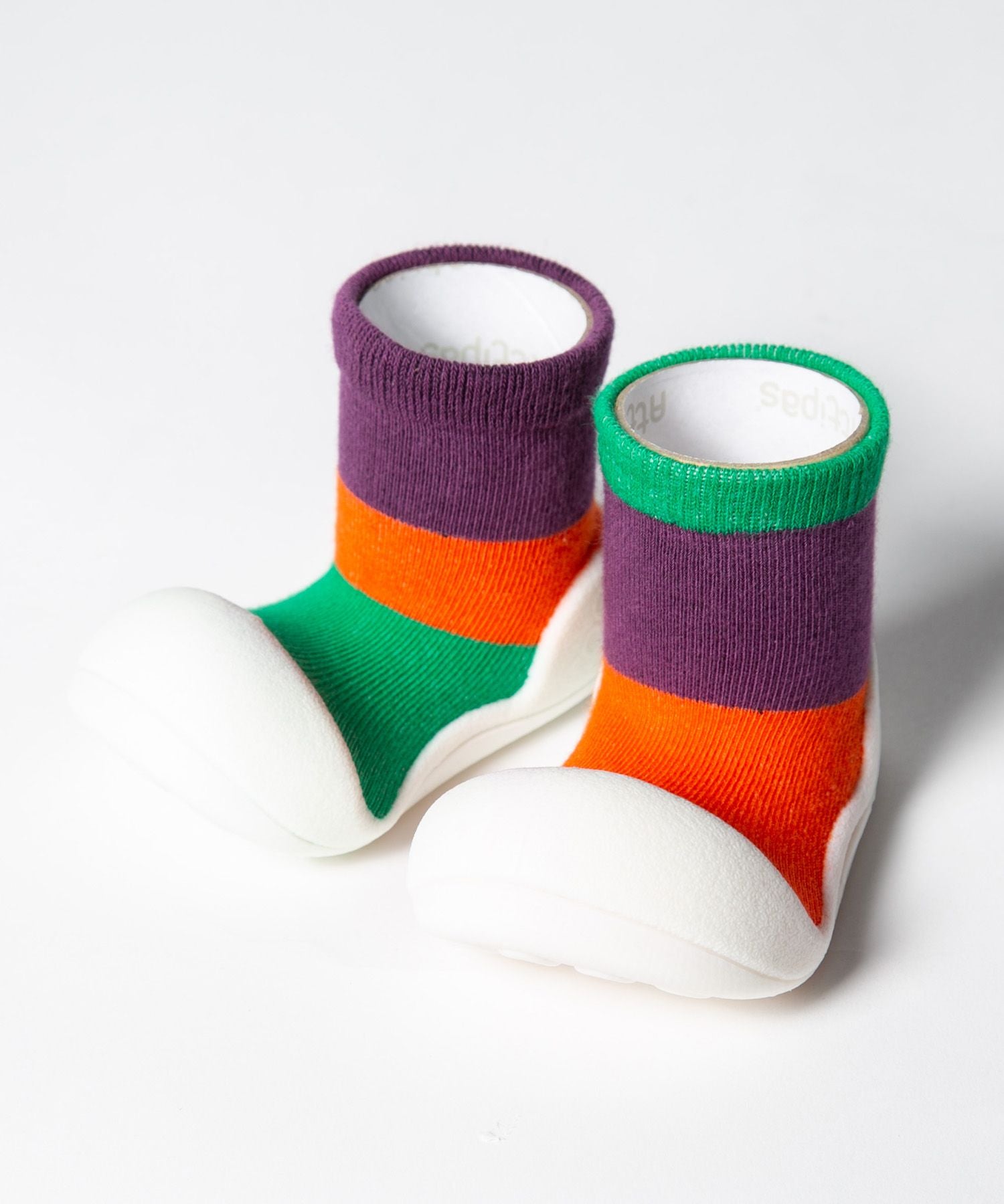 アティパス Attipas アティパス ATTIPAS AT02 ベビーシューズ Together ソックスシューズ トゥギャザー 出産祝い ファーストシューズ プレゼント ギフト 赤ちゃん お祝い トレーニ （パープル） パープル