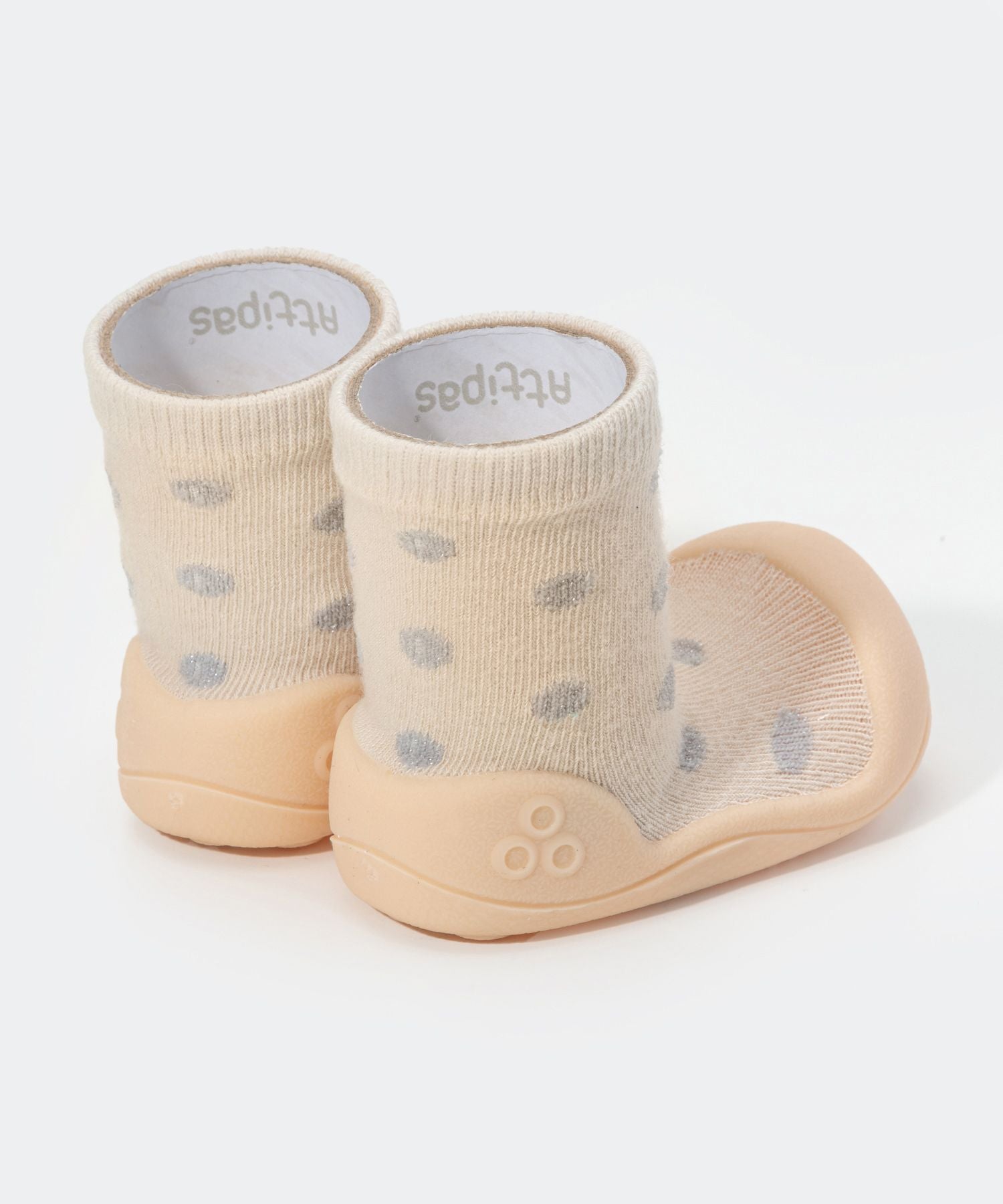 アティパス Attipas アティパス ATTIPAS DOT DOT ベビーシューズ キッズ ソックスシューズ ドットドット 出産祝い ファーストシューズ 靴 プレゼント ギフト 赤ちゃん お祝い トレーニ （スパークルブラック） スパークルブラック