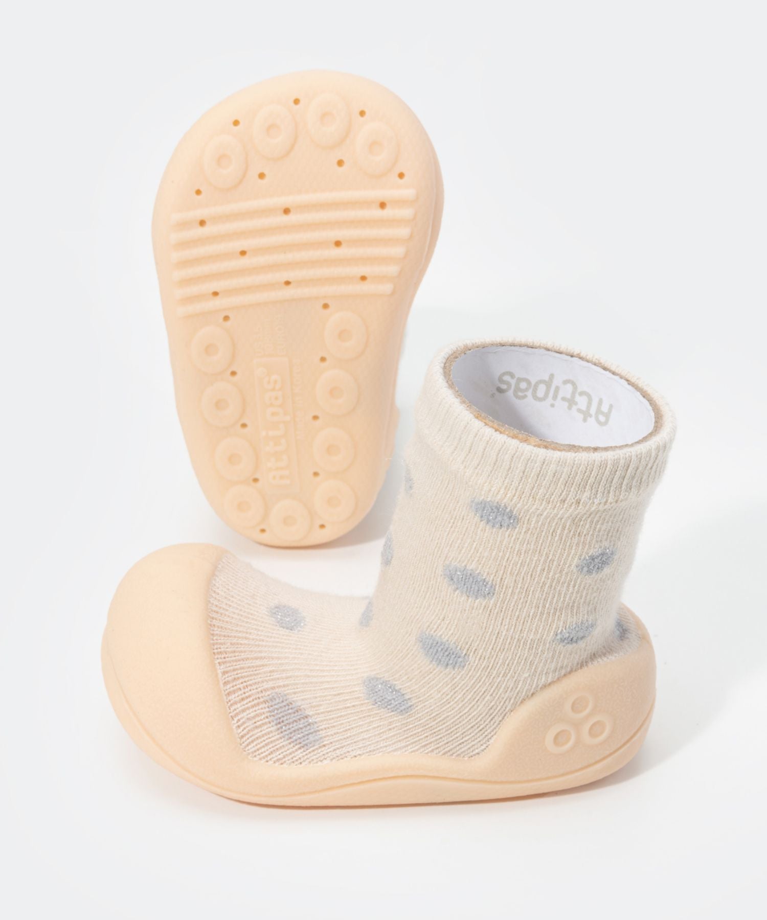 アティパス Attipas アティパス ATTIPAS DOT DOT ベビーシューズ キッズ ソックスシューズ ドットドット 出産祝い ファーストシューズ 靴 プレゼント ギフト 赤ちゃん お祝い トレーニ （スパークルブラック） スパークルブラック