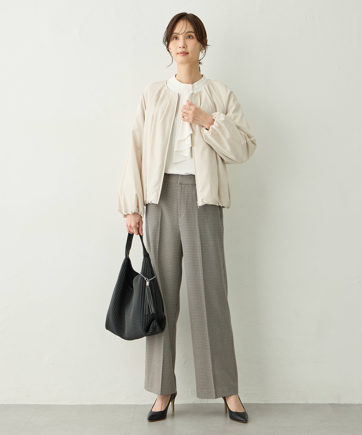 エーシーデザインバイアルファキュービック A/C DESIGN BY ALPHA CUBIC エンボストートバッグ （ブラック） ブラック