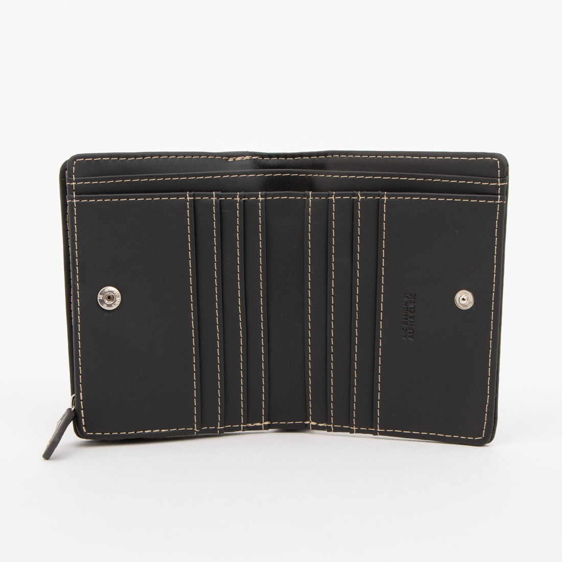 エーシーデザインバイアルファキュービック A/C DESIGN BY ALPHA CUBIC 財布 メンズ 2つ折り 本革 牛革 L字ファスナー コンパクト カード8枚 ベーシック シンプル （ブラウン） ブラウン