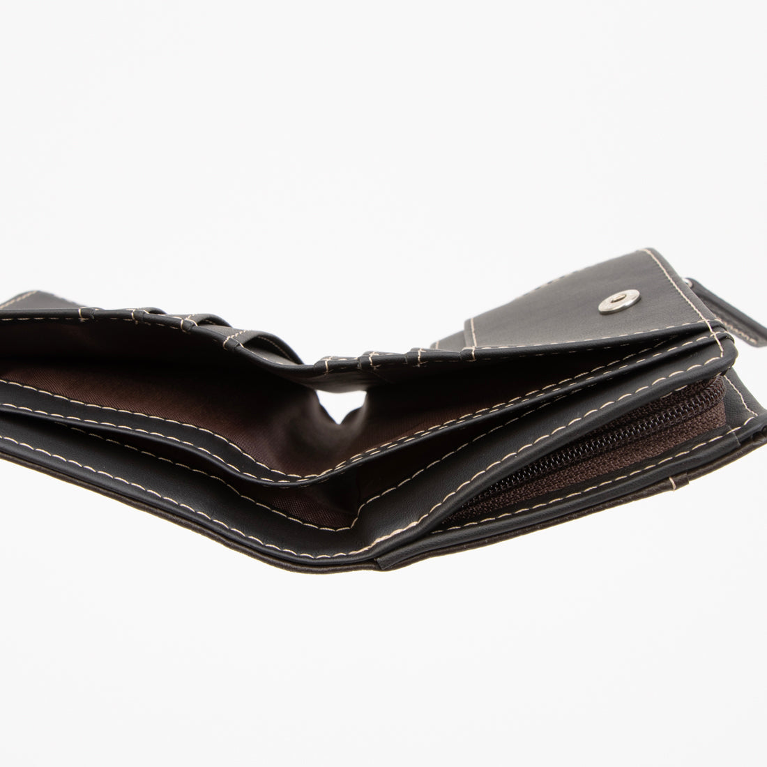 エーシーデザインバイアルファキュービック A/C DESIGN BY ALPHA CUBIC 財布 メンズ 2つ折り 本革 牛革 L字ファスナー コンパクト カード8枚 ベーシック シンプル （ブラウン） ブラウン