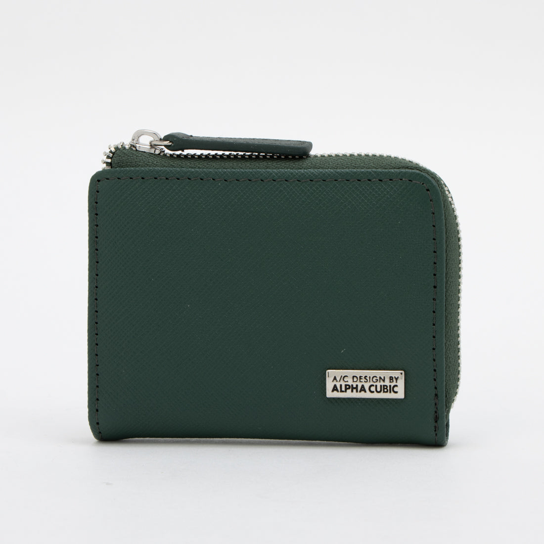 エーシーデザインバイアルファキュービック A/C DESIGN BY ALPHA CUBIC 小銭入れ メンズ 本革 ファスナー コインケース L字 コンパクト財布 シンプル ベーシック （グリーン） グリーン
