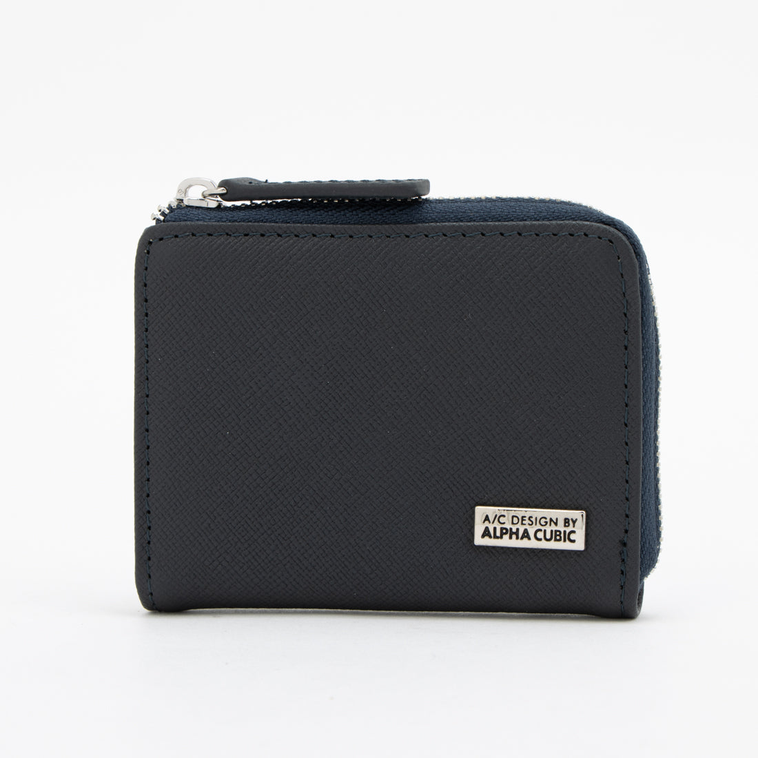 エーシーデザインバイアルファキュービック A/C DESIGN BY ALPHA CUBIC 小銭入れ メンズ 本革 ファスナー コインケース L字 コンパクト財布 シンプル ベーシック （ネイビー） ネイビー