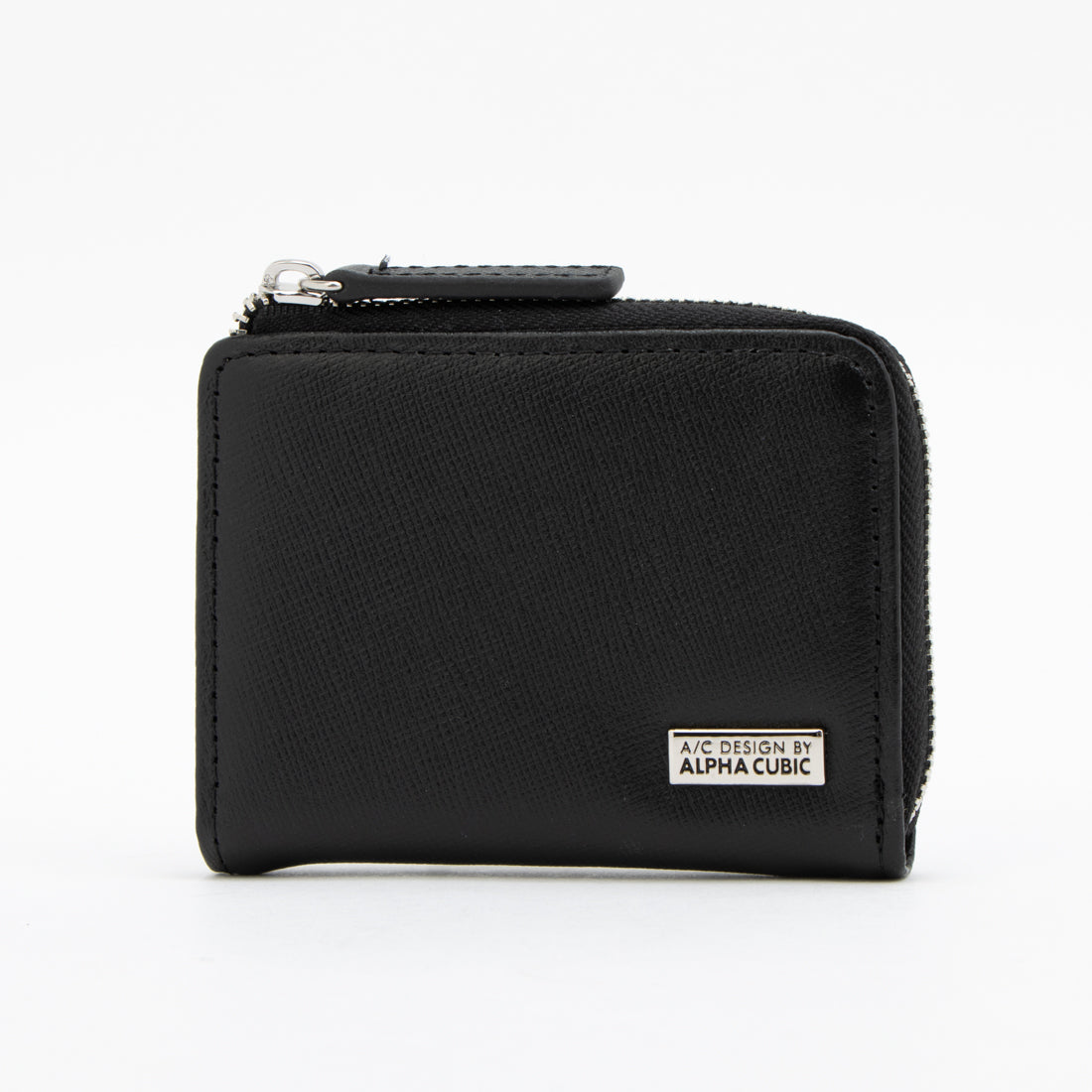 エーシーデザインバイアルファキュービック A/C DESIGN BY ALPHA CUBIC 小銭入れ メンズ 本革 ファスナー コインケース L字 コンパクト財布 シンプル ベーシック （ブラック） ブラック