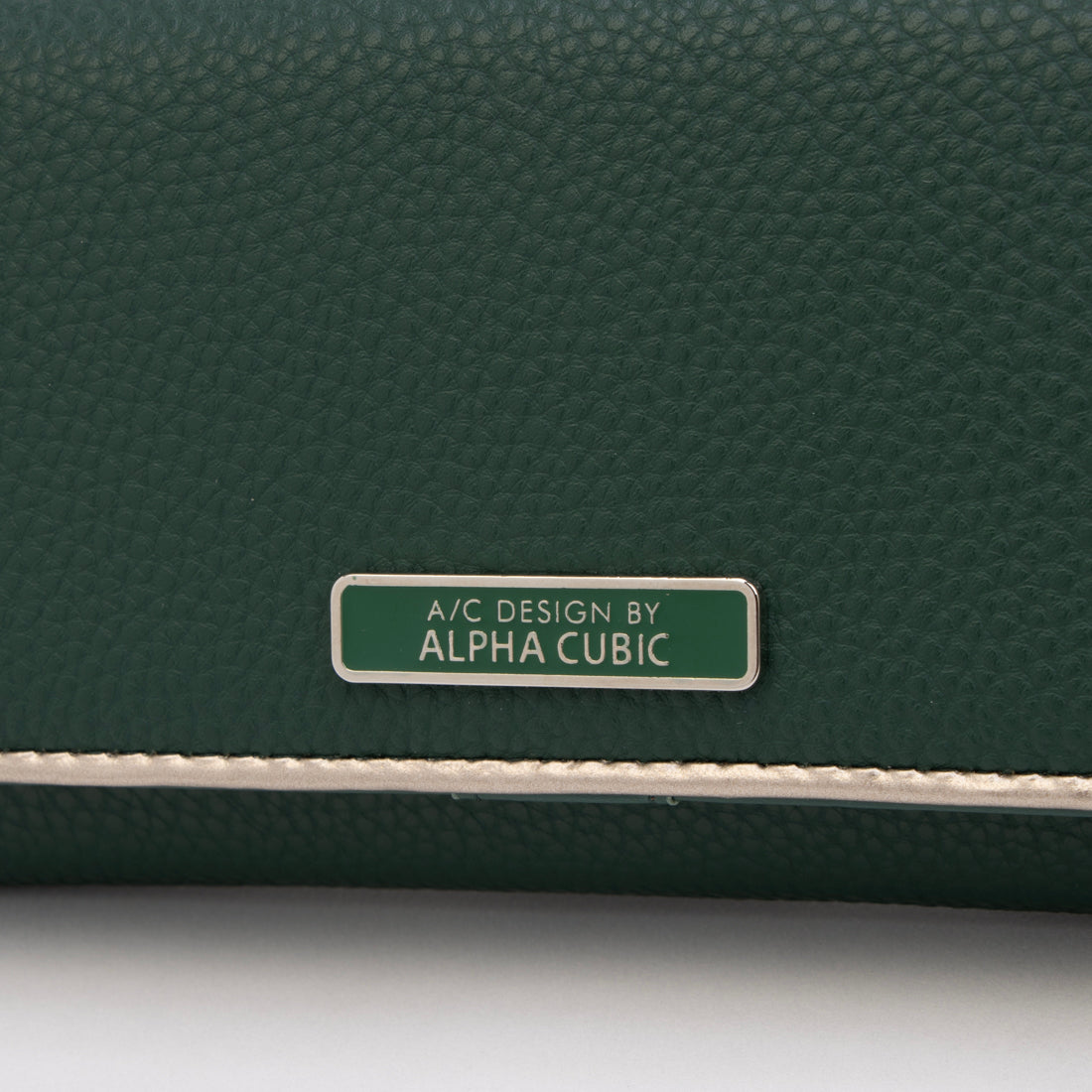 エーシーデザインバイアルファキュービック A/C DESIGN BY ALPHA CUBIC 財布 レディース 長財布 かぶせ カードケース付き 取り外し 大容量 高見え （グリーン） グリーン