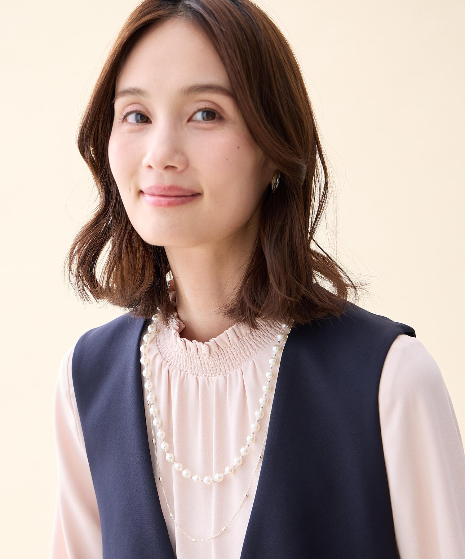 エーシーデザインバイアルファキュービック A/C DESIGN BY ALPHA CUBIC パールネックレス （ゴールド） ゴールド