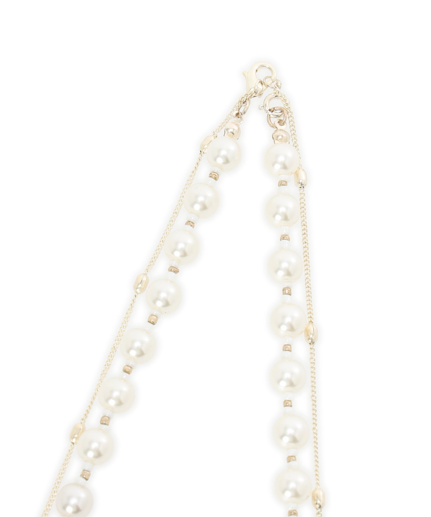 エーシーデザインバイアルファキュービック A/C DESIGN BY ALPHA CUBIC パールネックレス （ゴールド） ゴールド