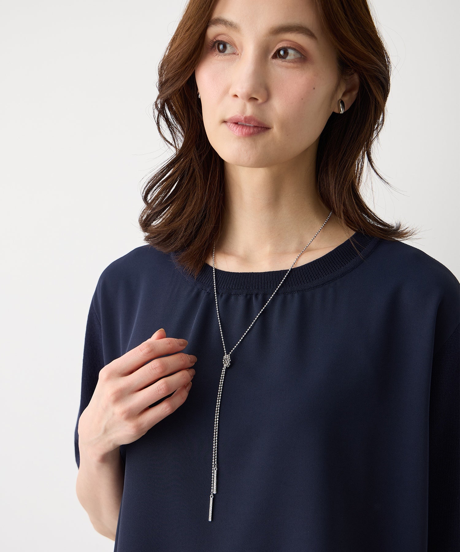 エーシーデザインバイアルファキュービック A/C DESIGN BY ALPHA CUBIC ボールチェーンネックレス （シルバー） シルバー