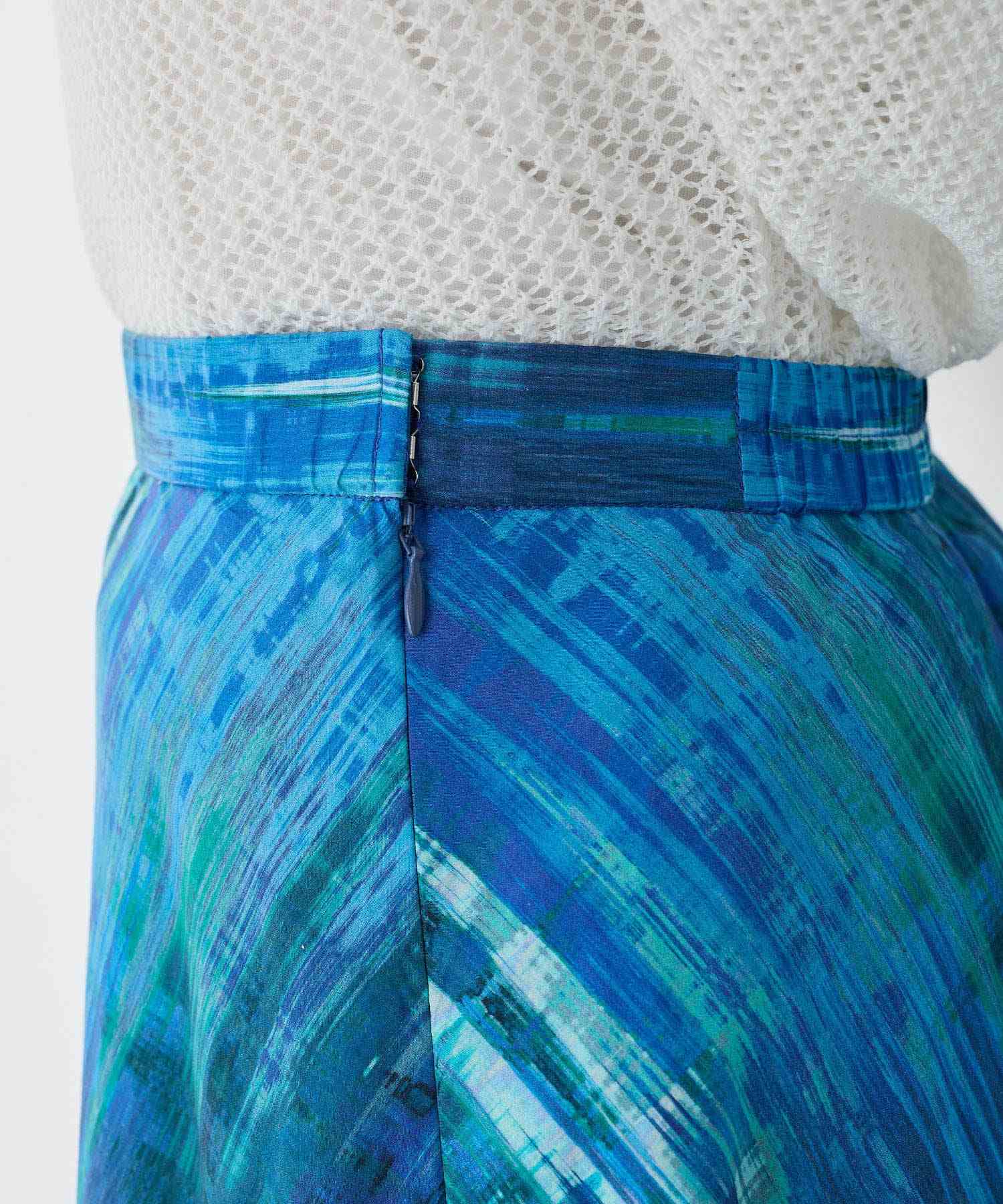 A/C DESIGN BY ALPHA CUBIC Liberty Patchwork Skirt [Back Waist Elastic]