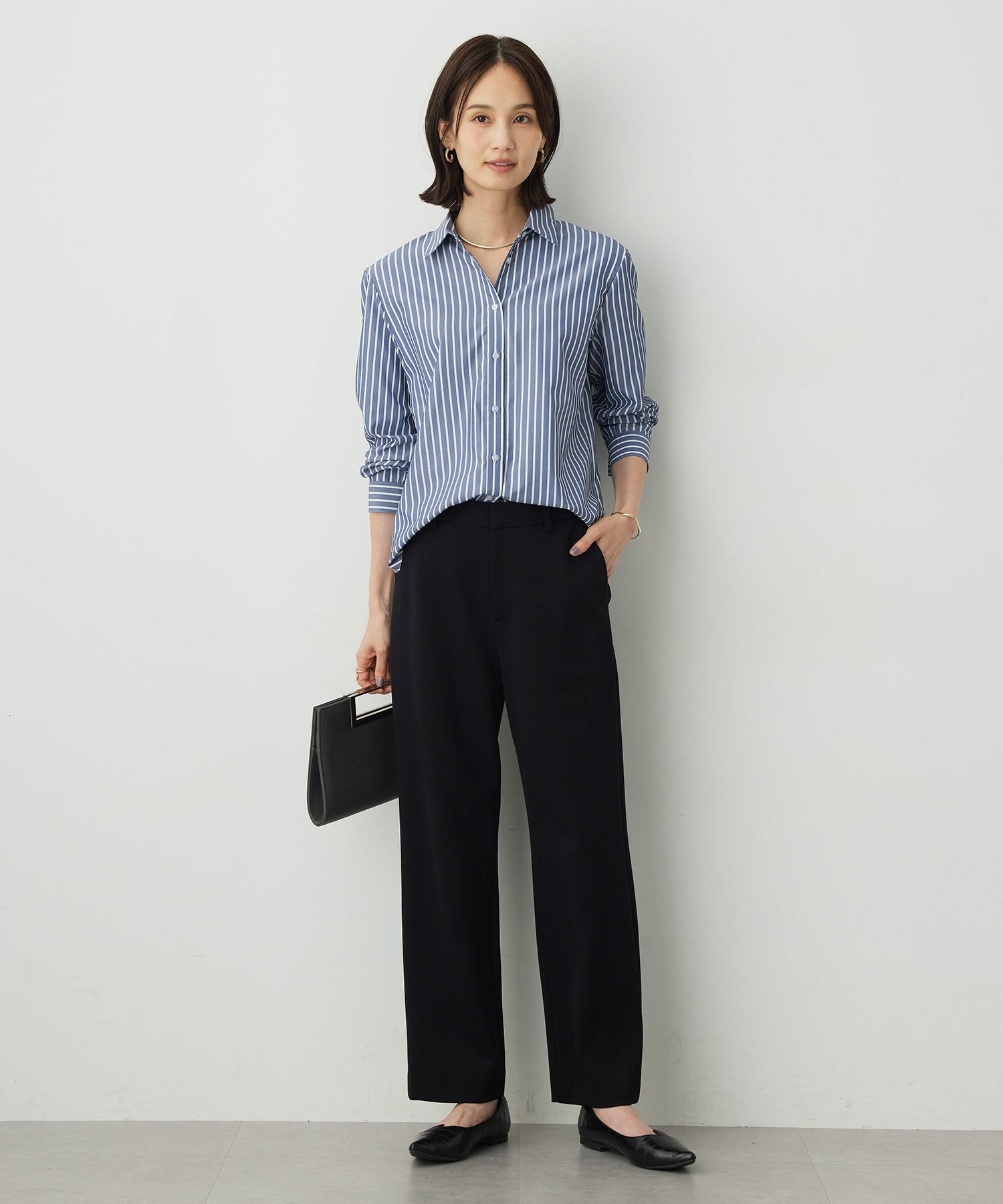 エーシーデザインバイアルファキュービック A/C DESIGN BY ALPHA CUBIC 【アルファブリック】ストレートパンツ （ブラック） ブラック