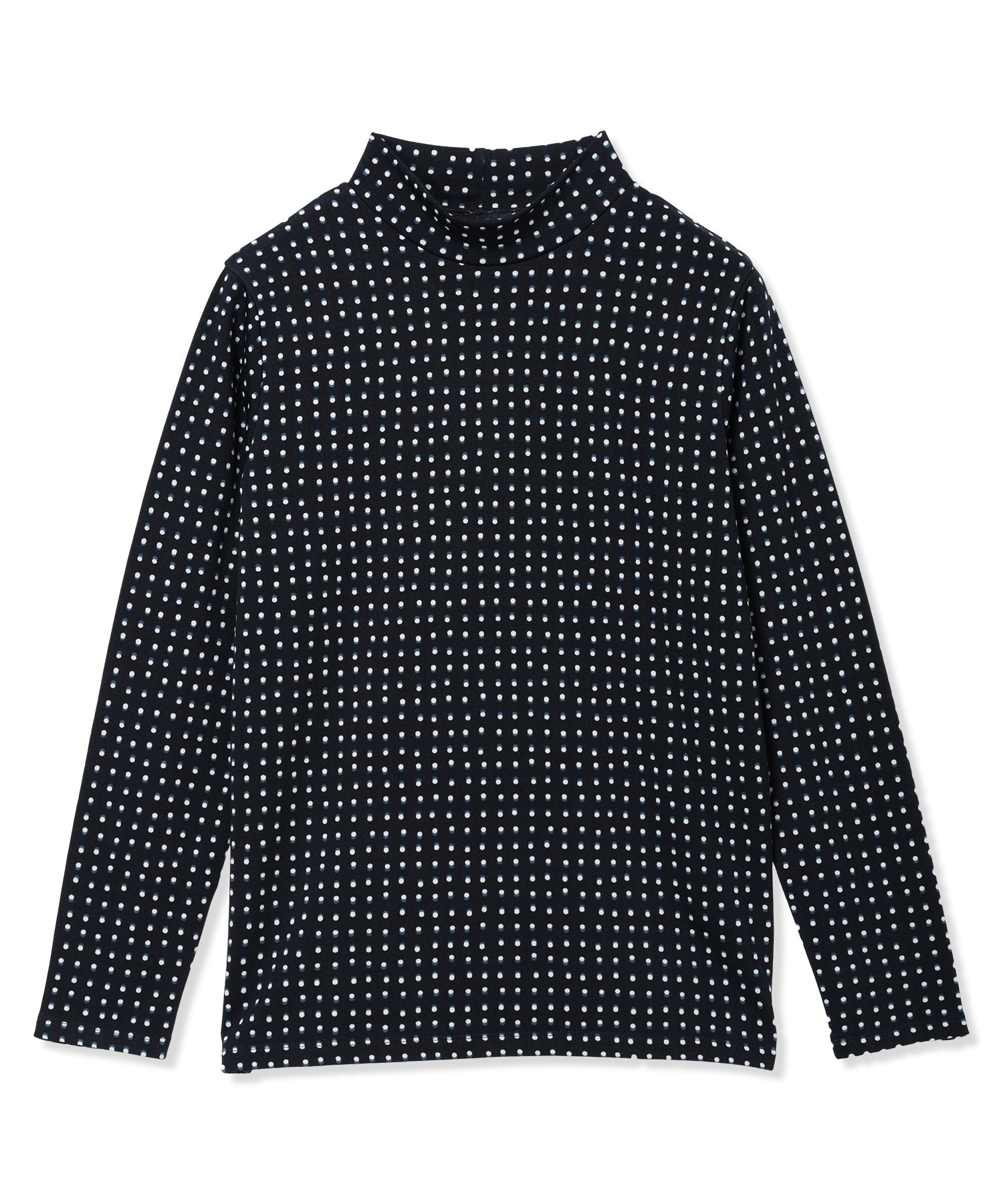 エーシーデザインバイアルファキュービック A/C DESIGN BY ALPHA CUBIC プリントハイネックプルオーバー （ブラック） ブラック