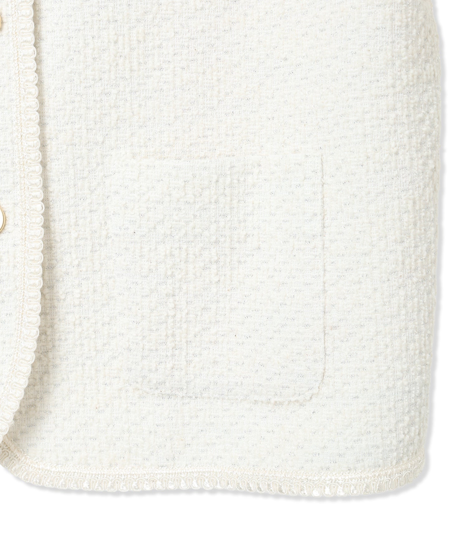 エーシーデザインバイアルファキュービック A/C DESIGN BY ALPHA CUBIC ツイードジャケット （オフホワイト） オフホワイト