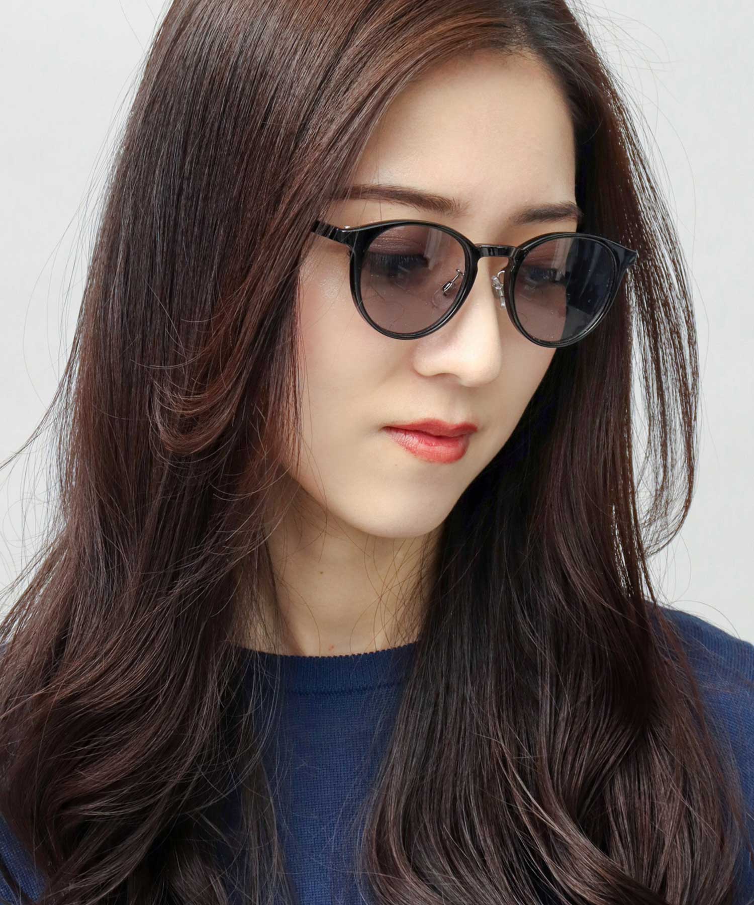 A.M.S.select Self Frame Boston Sunglasses / With Nose Pads / 99% UV Cut