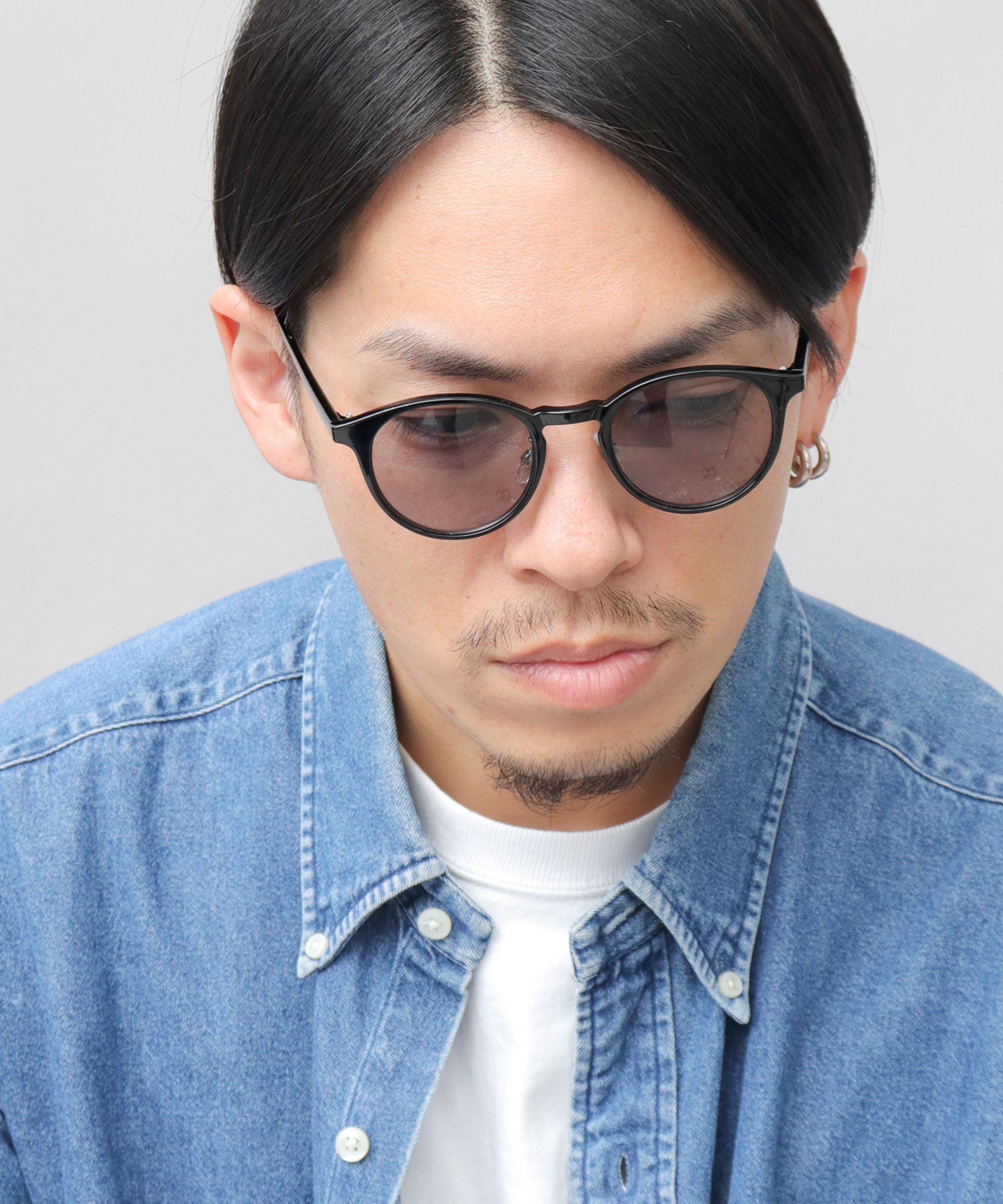 A.M.S.select Self Frame Boston Sunglasses / With Nose Pads / 99% UV Cut