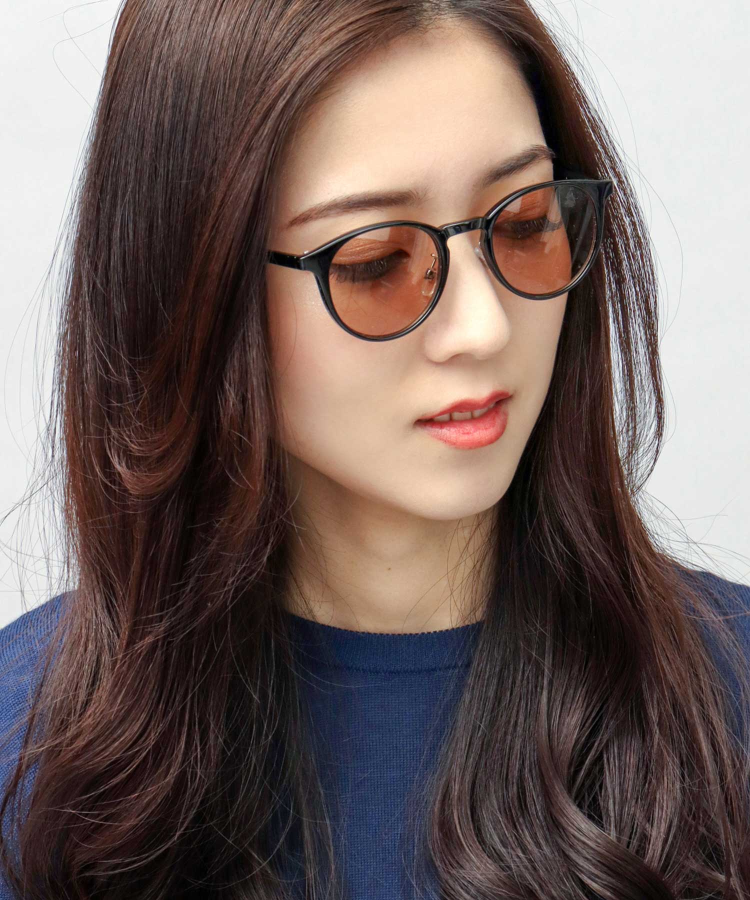 A.M.S.select Self Frame Boston Sunglasses / With Nose Pads / 99% UV Cut
