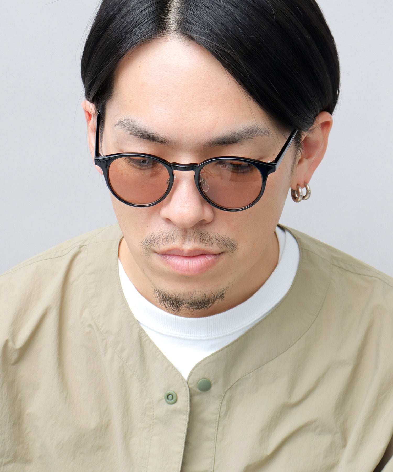 A.M.S.select Self Frame Boston Sunglasses / With Nose Pads / 99% UV Cut