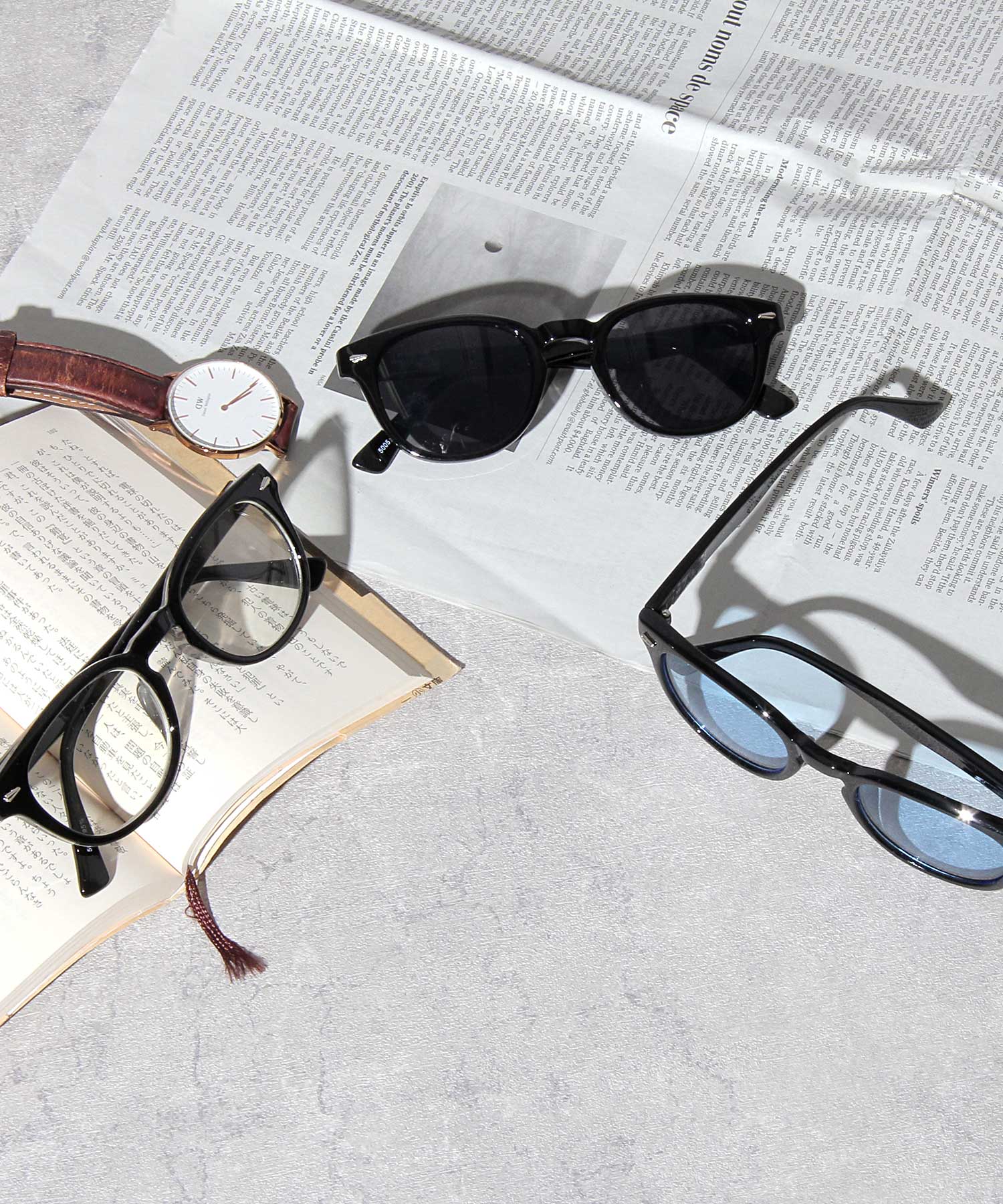 A.M.S.select 99% UV Cut Self Frame Wellington / Sunglasses / Fashion Glasses / Clear Frame