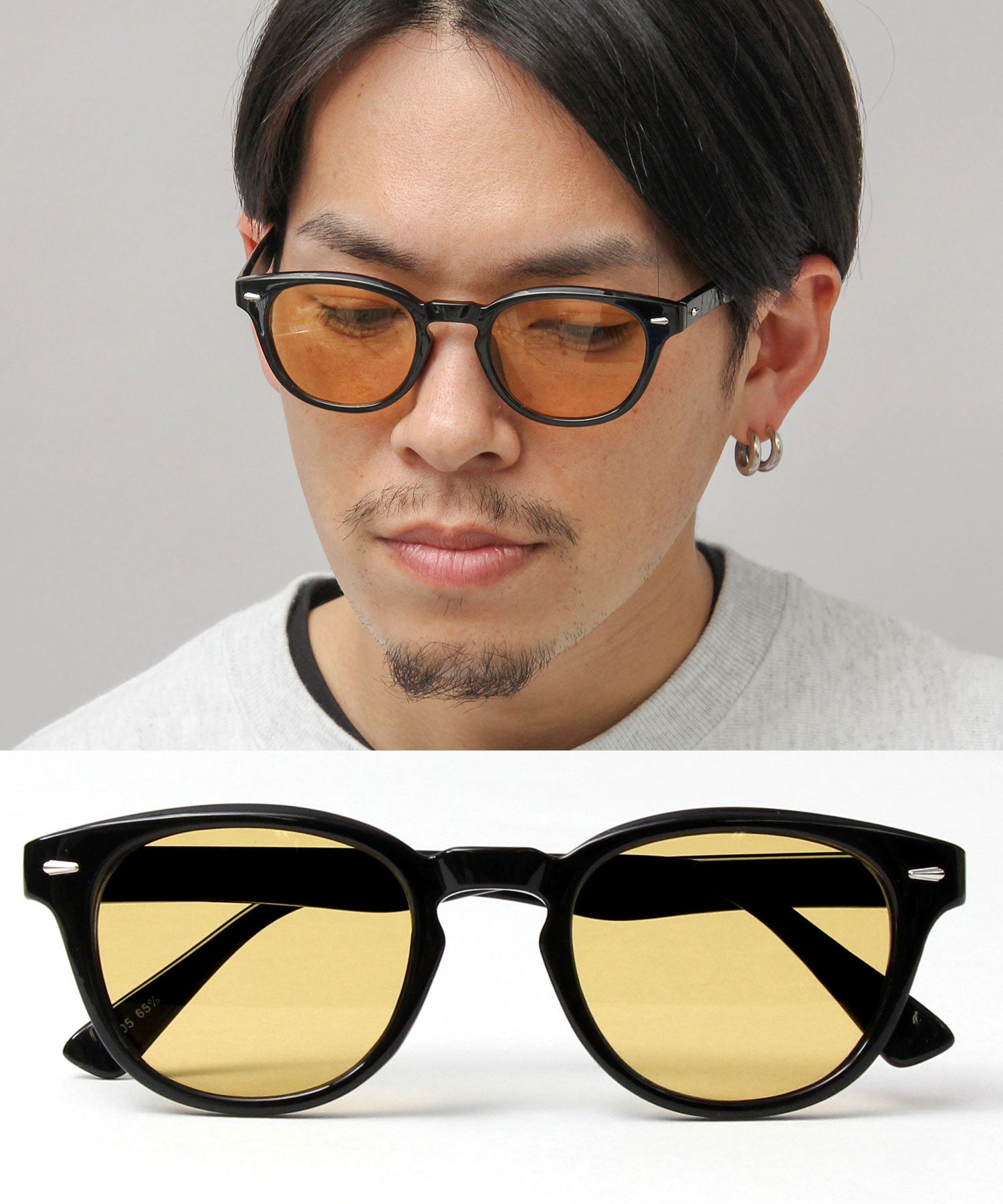 A.M.S.select 99% UV Cut Self Frame Wellington / Sunglasses / Fashion Glasses / Clear Frame