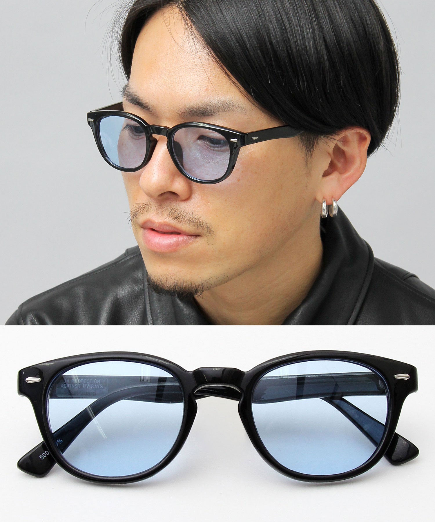 A.M.S.select 99% UV Cut Self Frame Wellington / Sunglasses / Fashion Glasses / Clear Frame