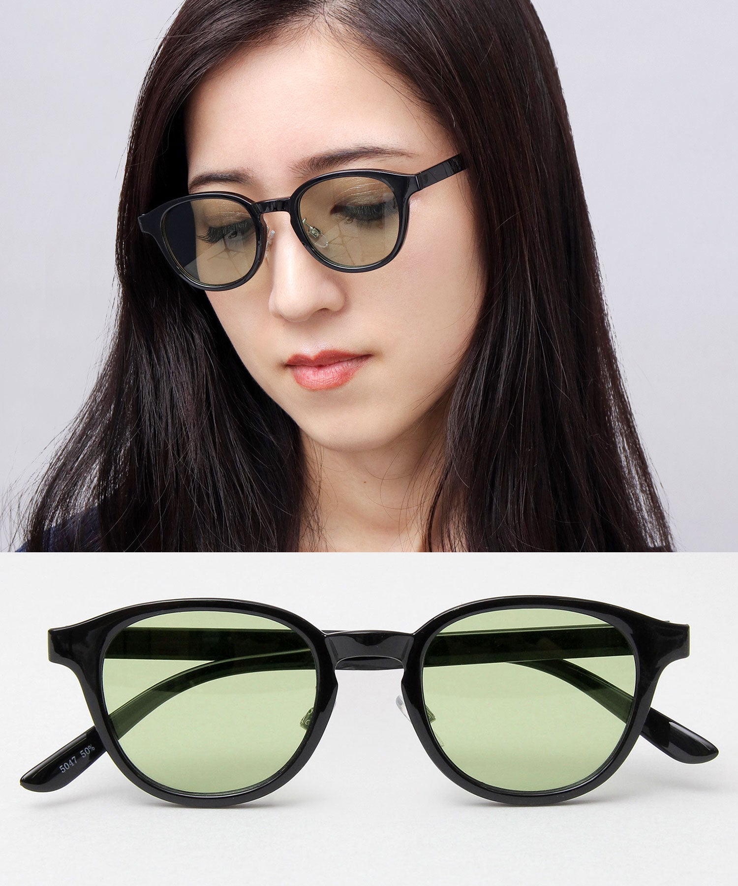 A.M.S.select 99% UV Cut Self Frame Wellington with Nose Pads / Sunglasses / Clear Frame