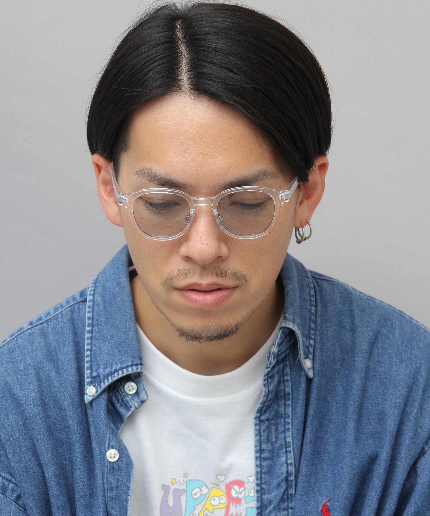 A.M.S.select 99% UV Cut Self Frame Wellington with Nose Pads / Sunglasses / Clear Frame