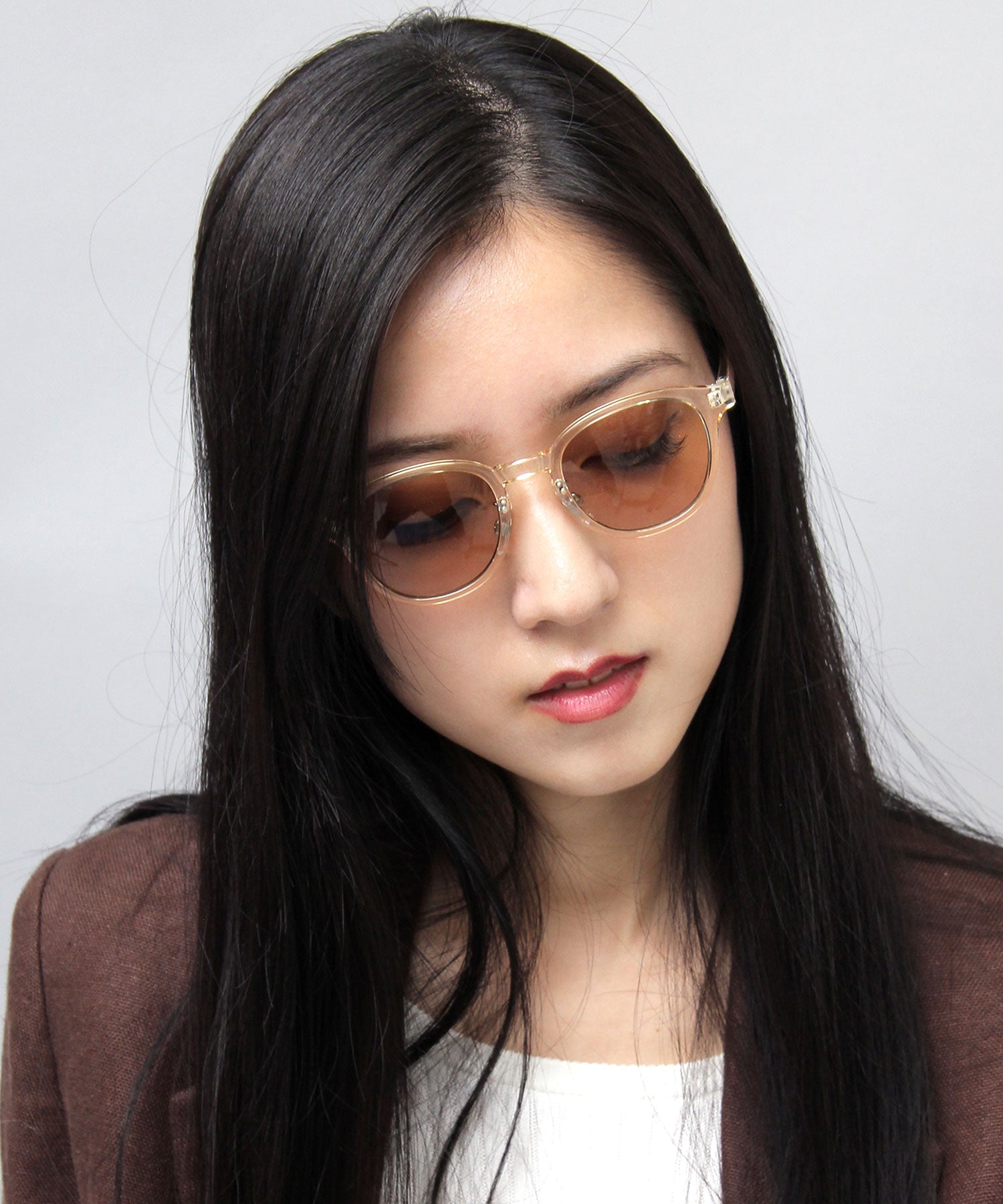 A.M.S.select 99% UV Cut Self Frame Wellington with Nose Pads / Sunglasses / Clear Frame