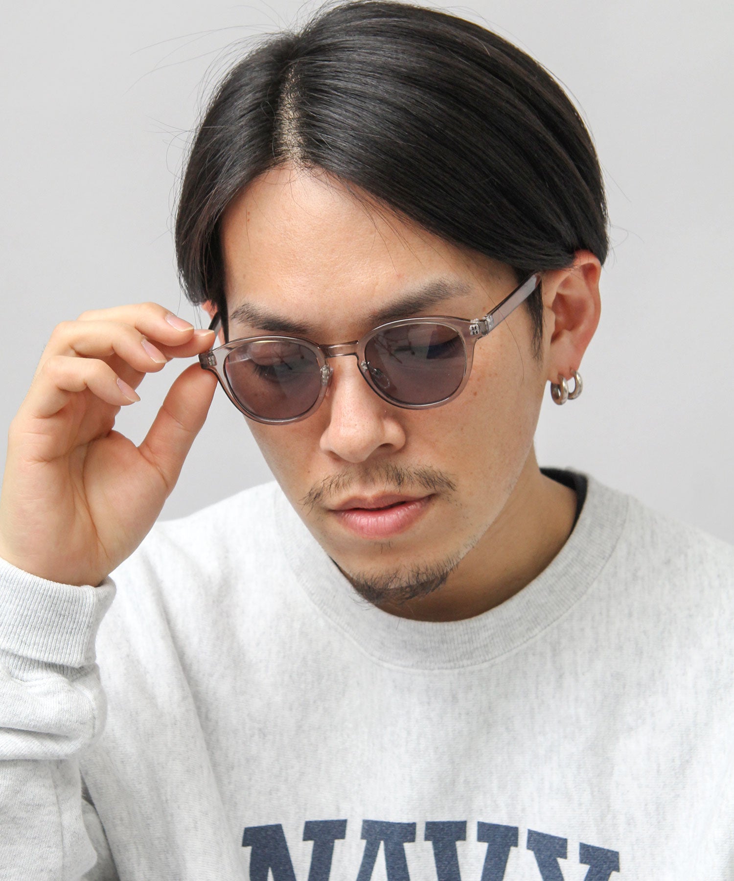 A.M.S.select 99% UV Cut Self Frame Wellington with Nose Pads / Sunglasses / Clear Frame