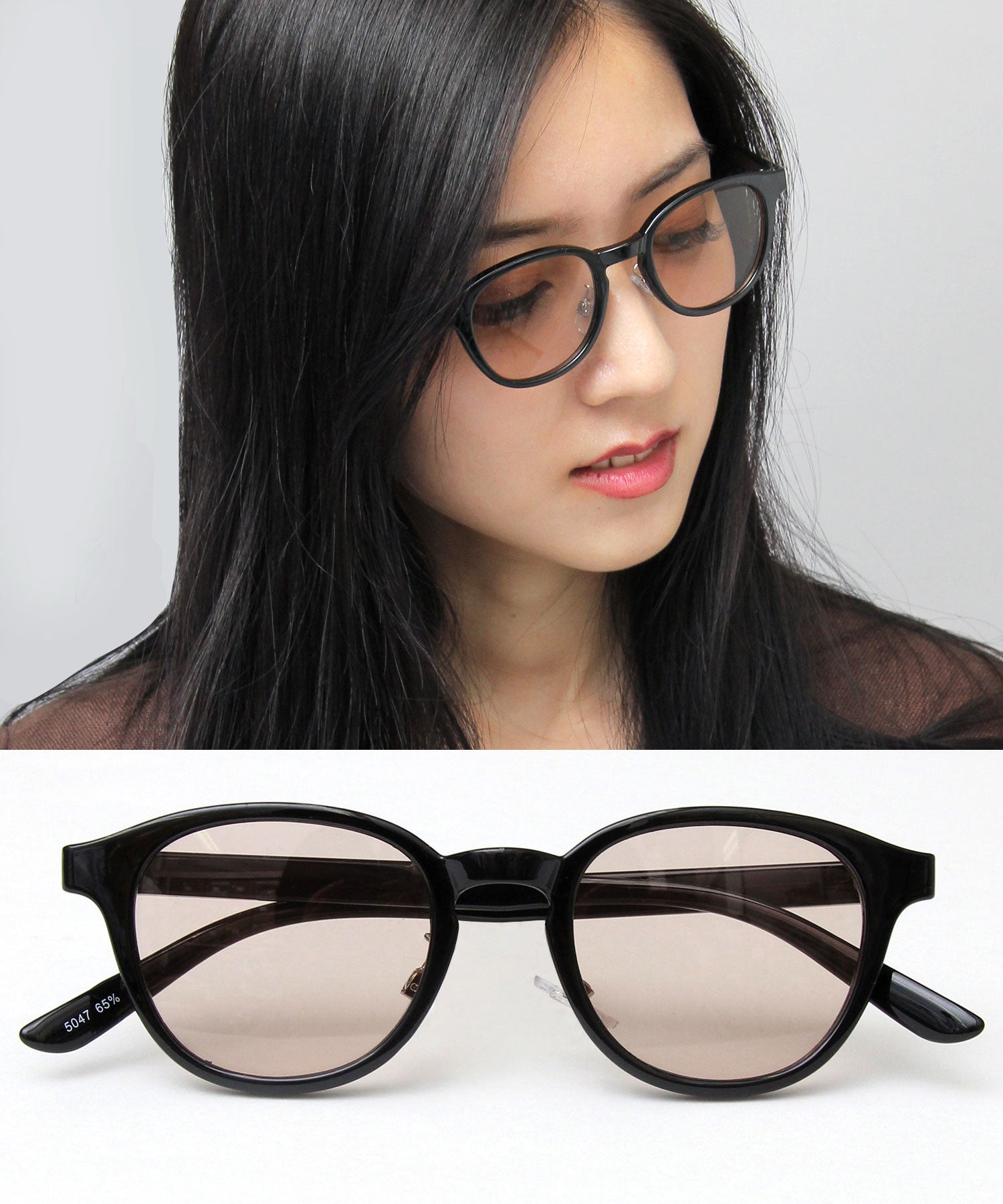 A.M.S.select 99% UV Cut Self Frame Wellington with Nose Pads / Sunglasses / Clear Frame