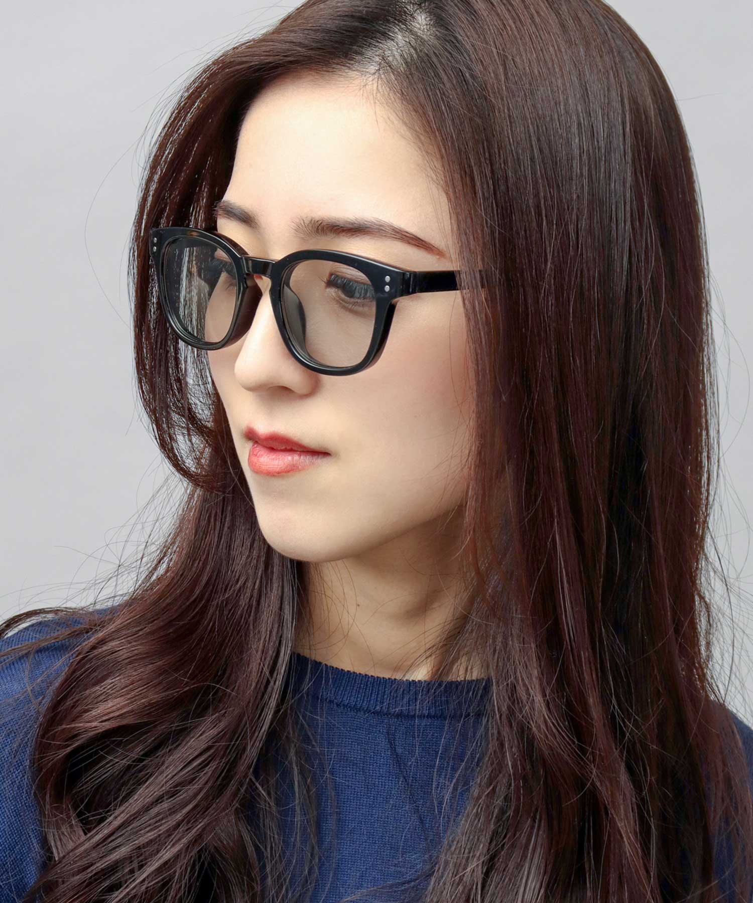A.M.S.select Self Frame Wellington Sunglasses / Large Size / Studs / 99% UV Cut