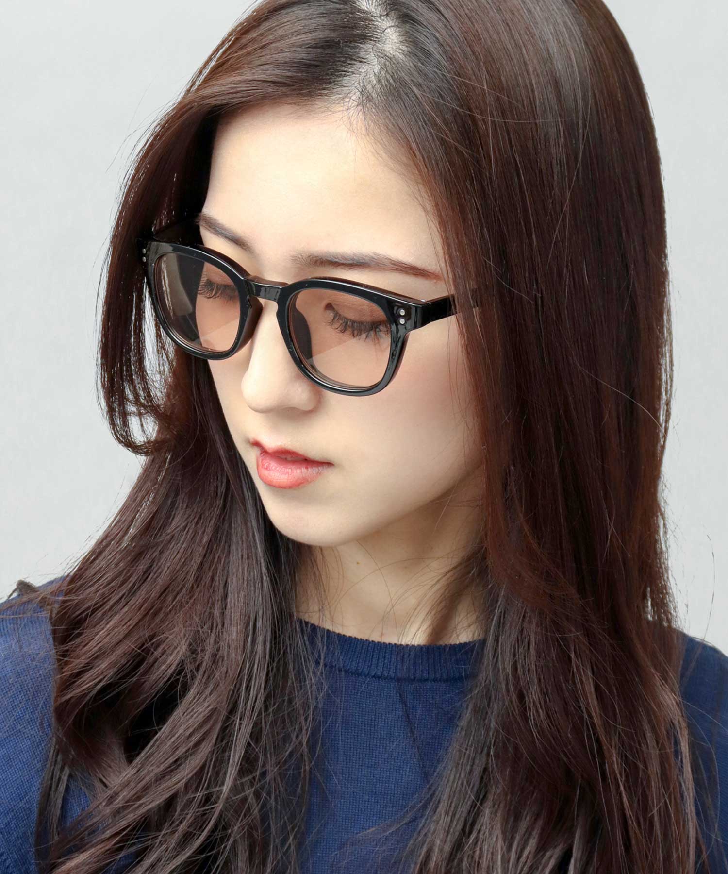 A.M.S.select Self Frame Wellington Sunglasses / Large Size / Studs / 99% UV Cut