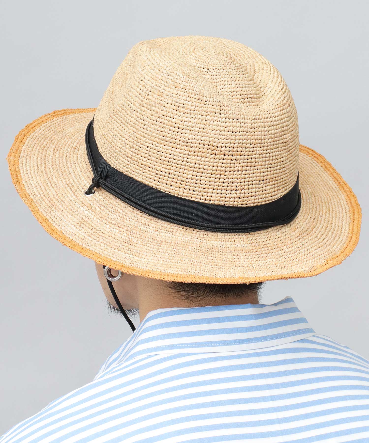 エーエムエスセレクト A.M.S.select ReqHatter レックハッター ペーパーハット 中折れハット 帽子 細編みハット 2トーン （ベージュ） ベージュ