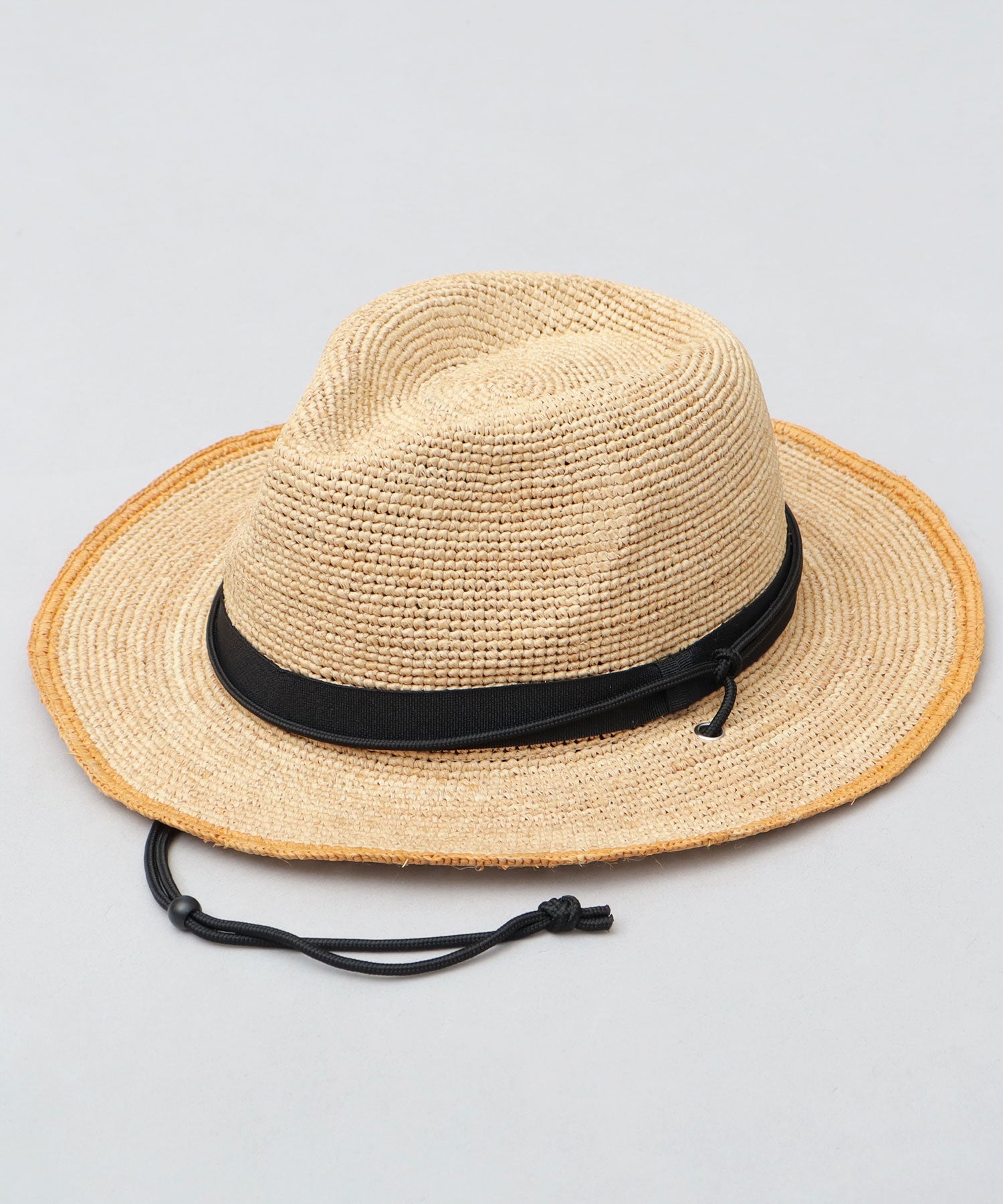 エーエムエスセレクト A.M.S.select ReqHatter レックハッター ペーパーハット 中折れハット 帽子 細編みハット 2トーン （ベージュ） ベージュ