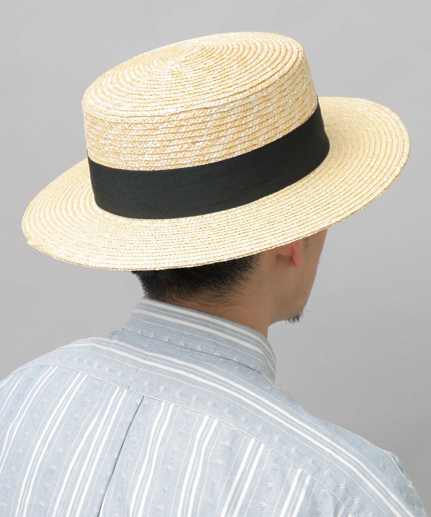 エーエムエスセレクト A.M.S.select ReqHatter レックハッター カンカン帽 麦わら帽子 ストローハット ロングブリム 夏 （ベージュ） ベージュ