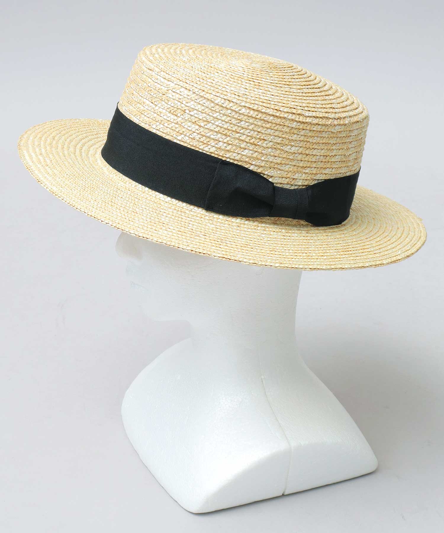 エーエムエスセレクト A.M.S.select ReqHatter レックハッター カンカン帽 麦わら帽子 ストローハット ロングブリム 夏 （ベージュ） ベージュ