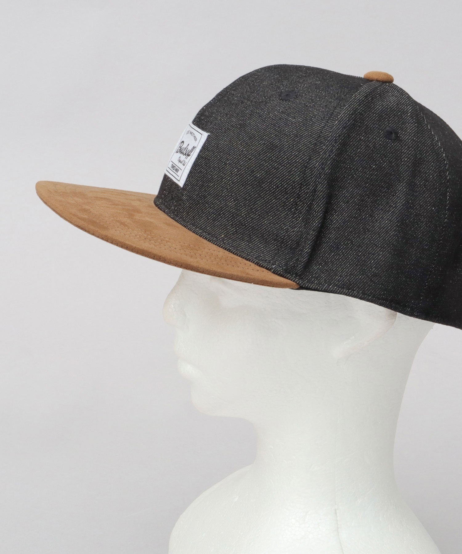 エーエムエスセレクト A.M.S.select ベースボールキャップ メンズ 帽子 デニム BBキャップ フラットバイザー （ブラック） ブラック