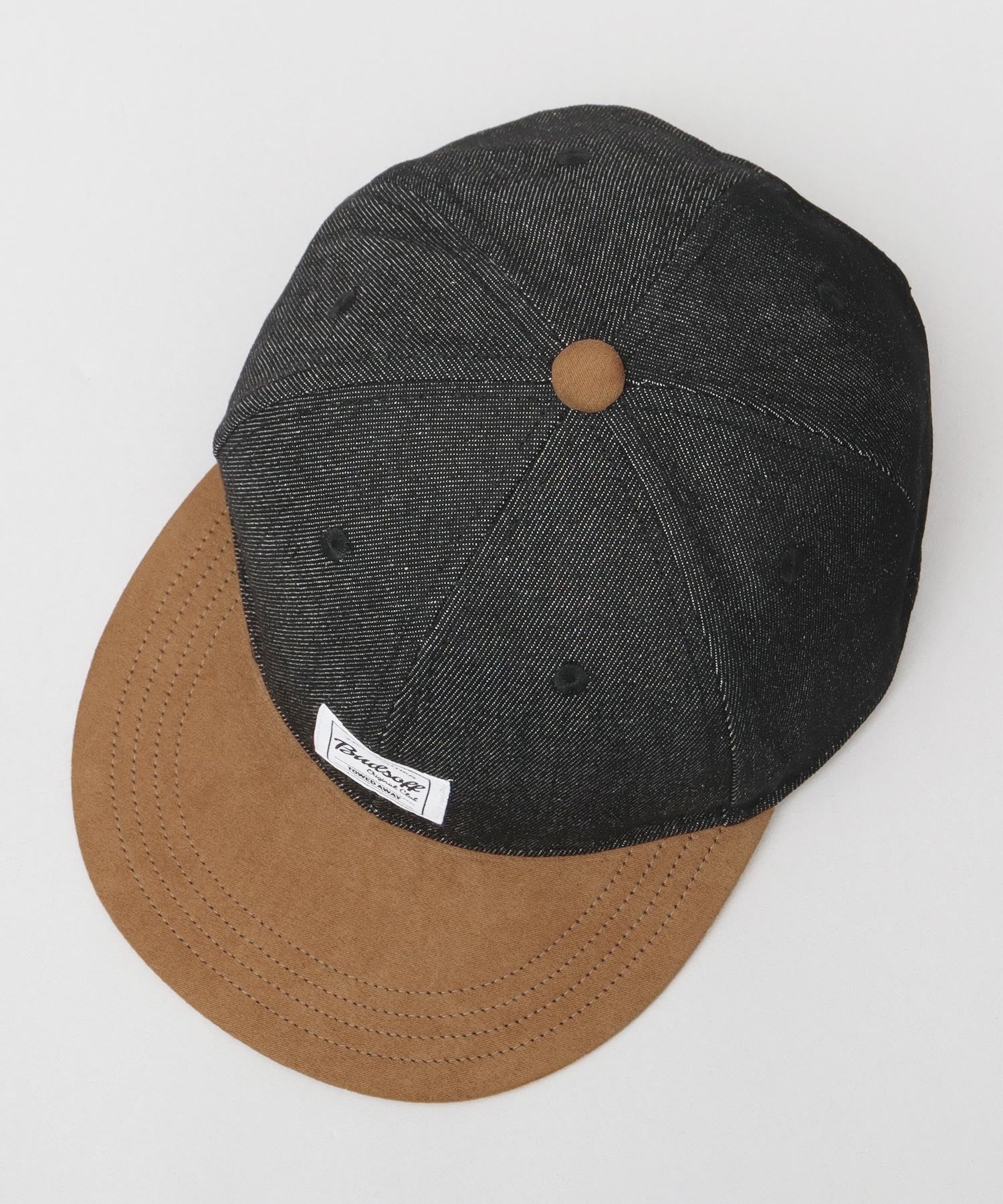 エーエムエスセレクト A.M.S.select ベースボールキャップ メンズ 帽子 デニム BBキャップ フラットバイザー （ブラック） ブラック