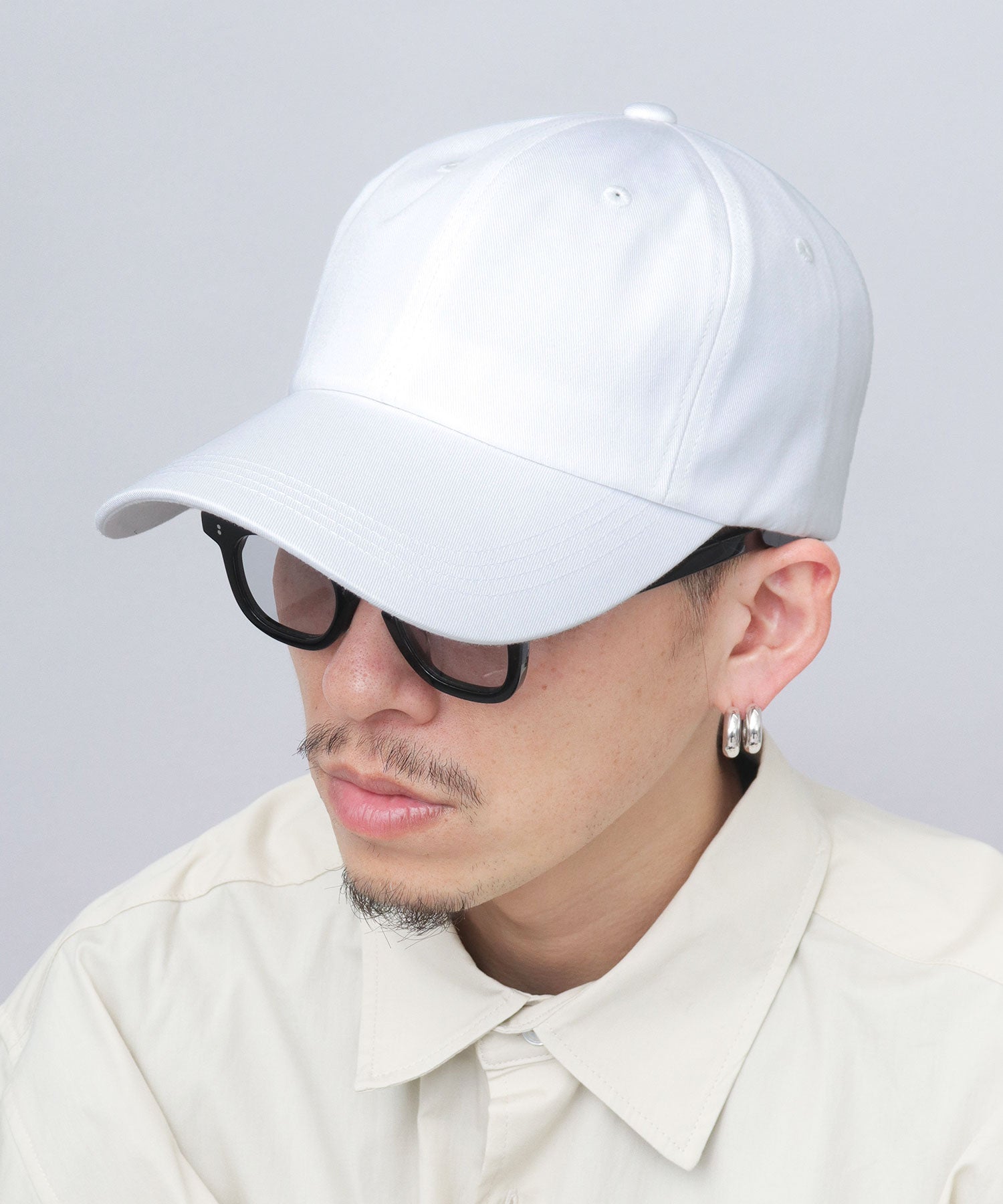 エーエムエスセレクト A.M.S.select ロングビル コットンキャップ つば長 深め （ダークネイビー） ダークネイビー